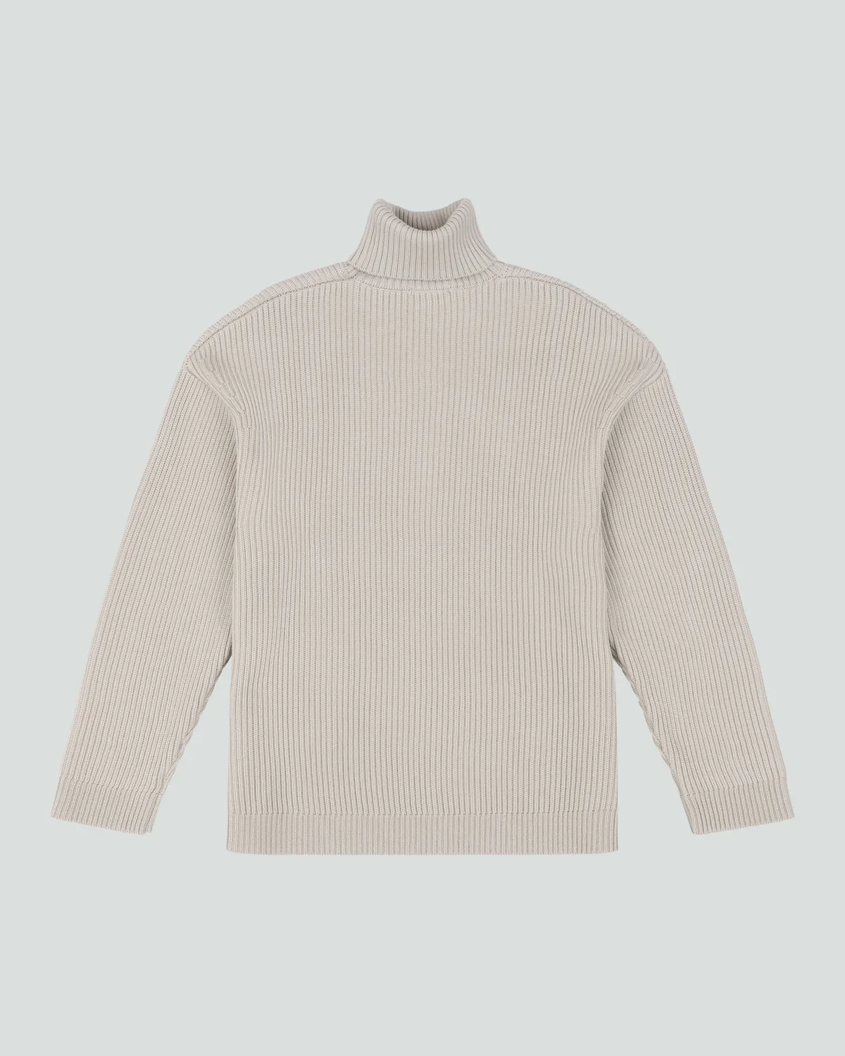 Chunky Turtleneck Beige - Image 7