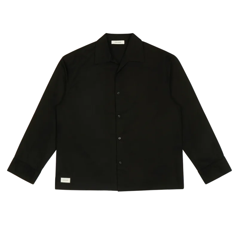ls-pajama-shirt-black garment view