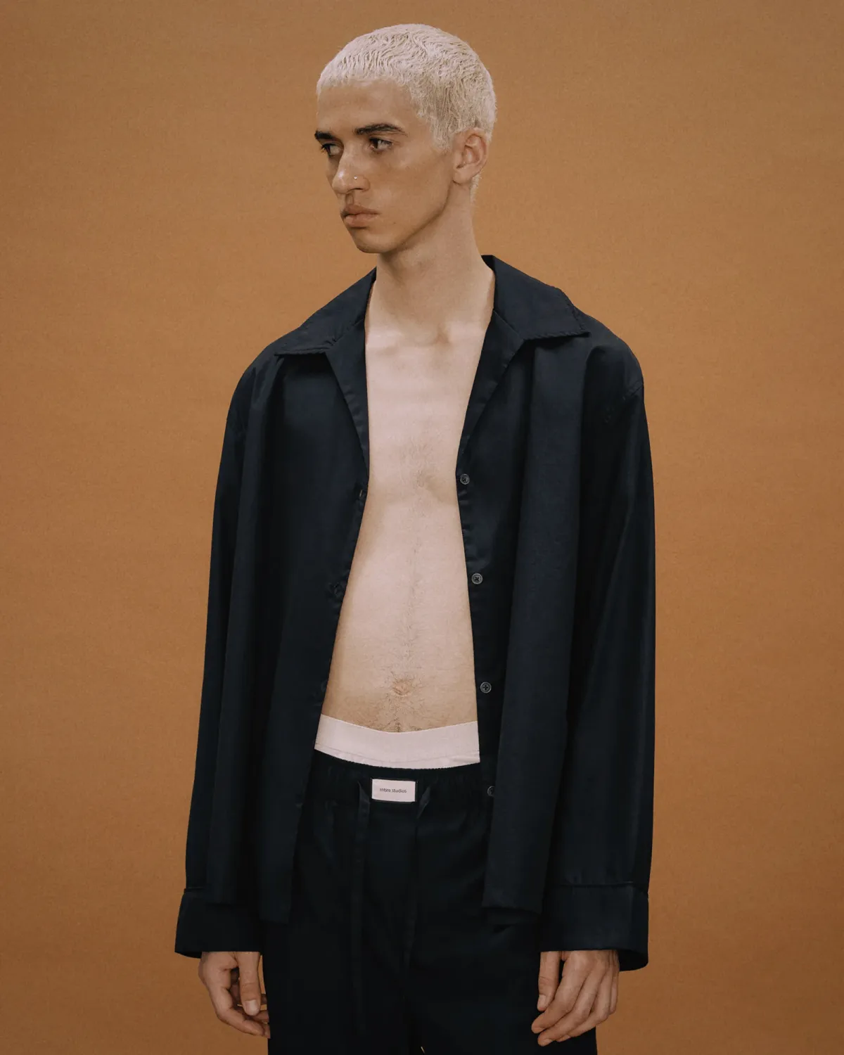LS Pajama Shirt Black - Image 4