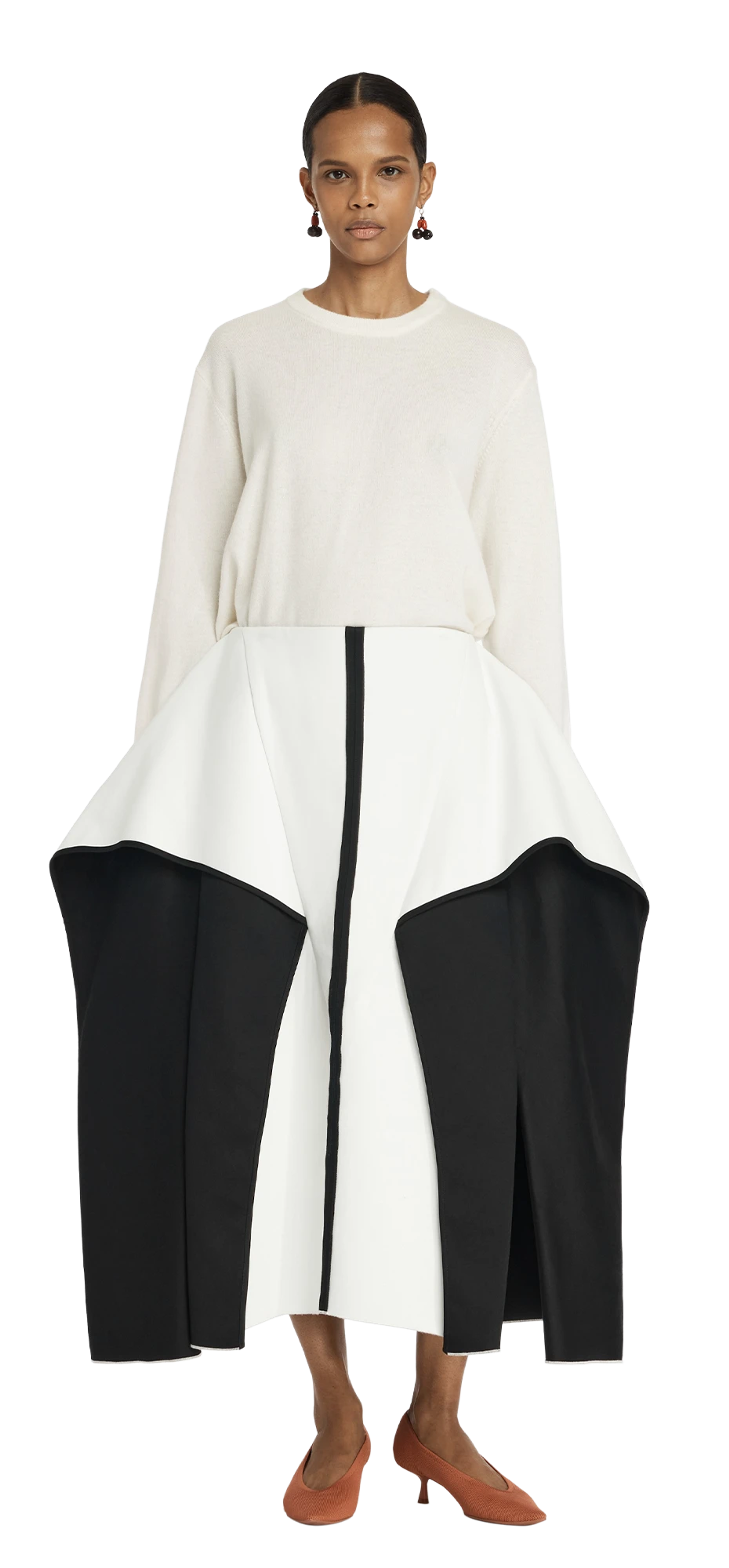 orchid-skirt-magpie character front view