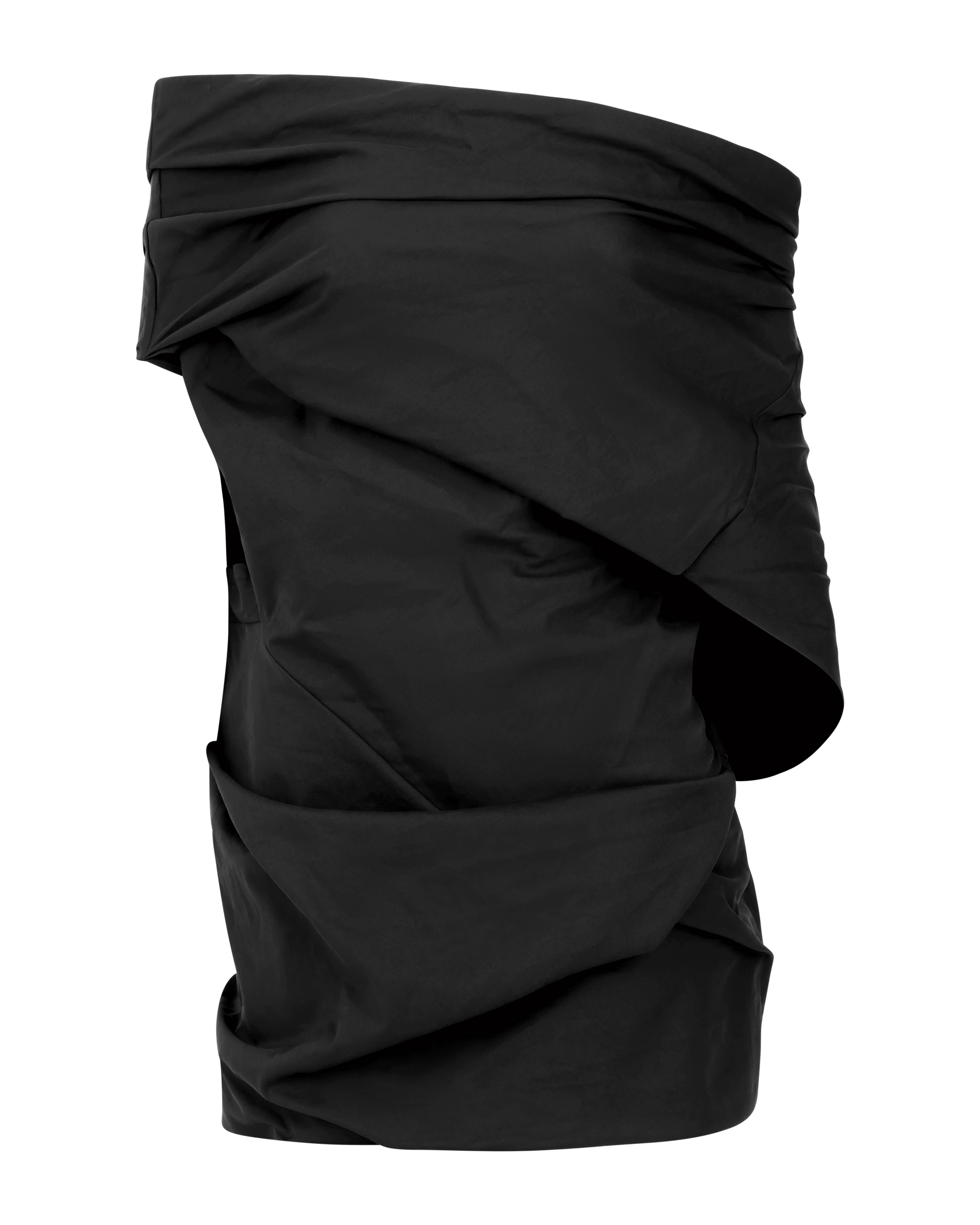 Moulded Top Black Sateen - Image 4