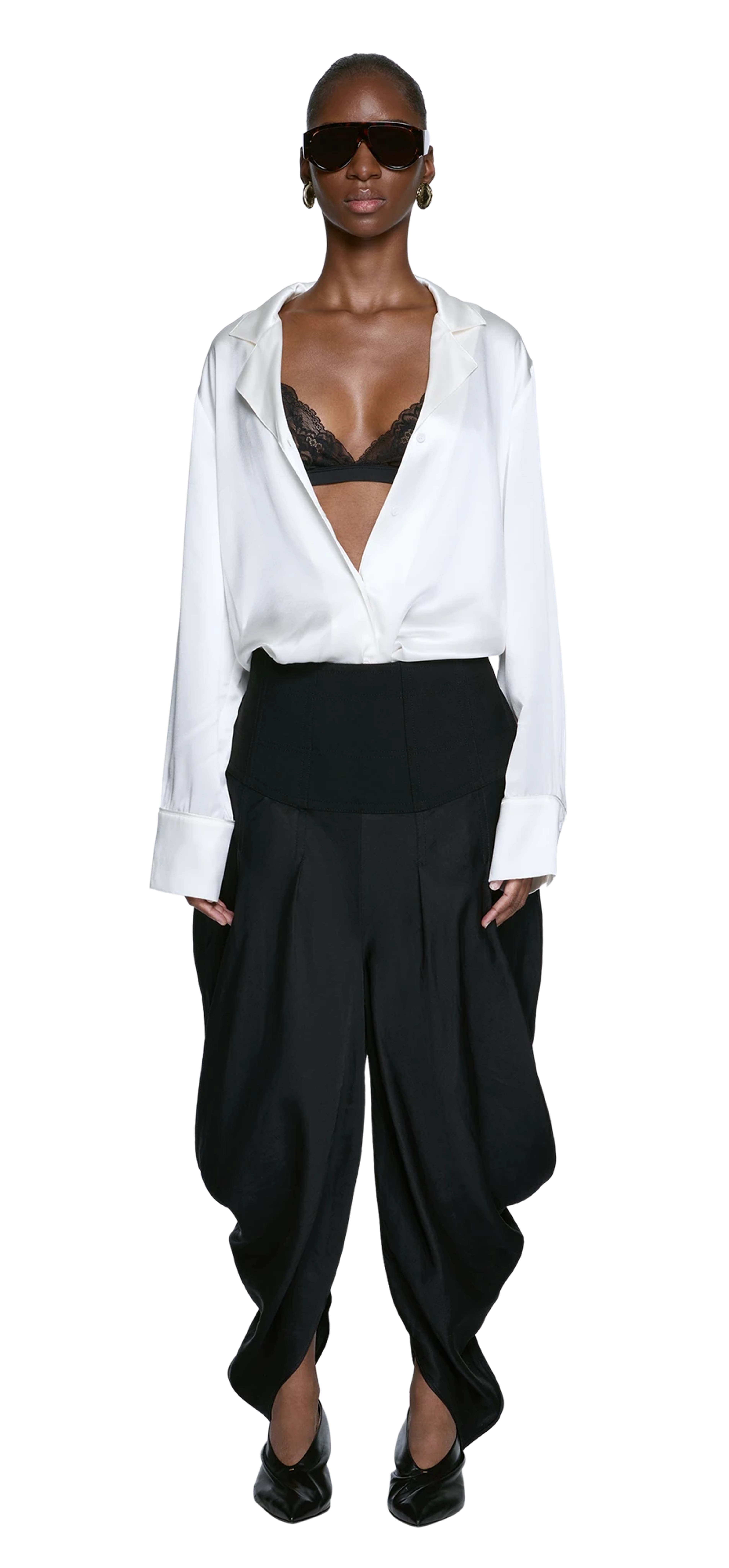 hatten-pant-black character front view
