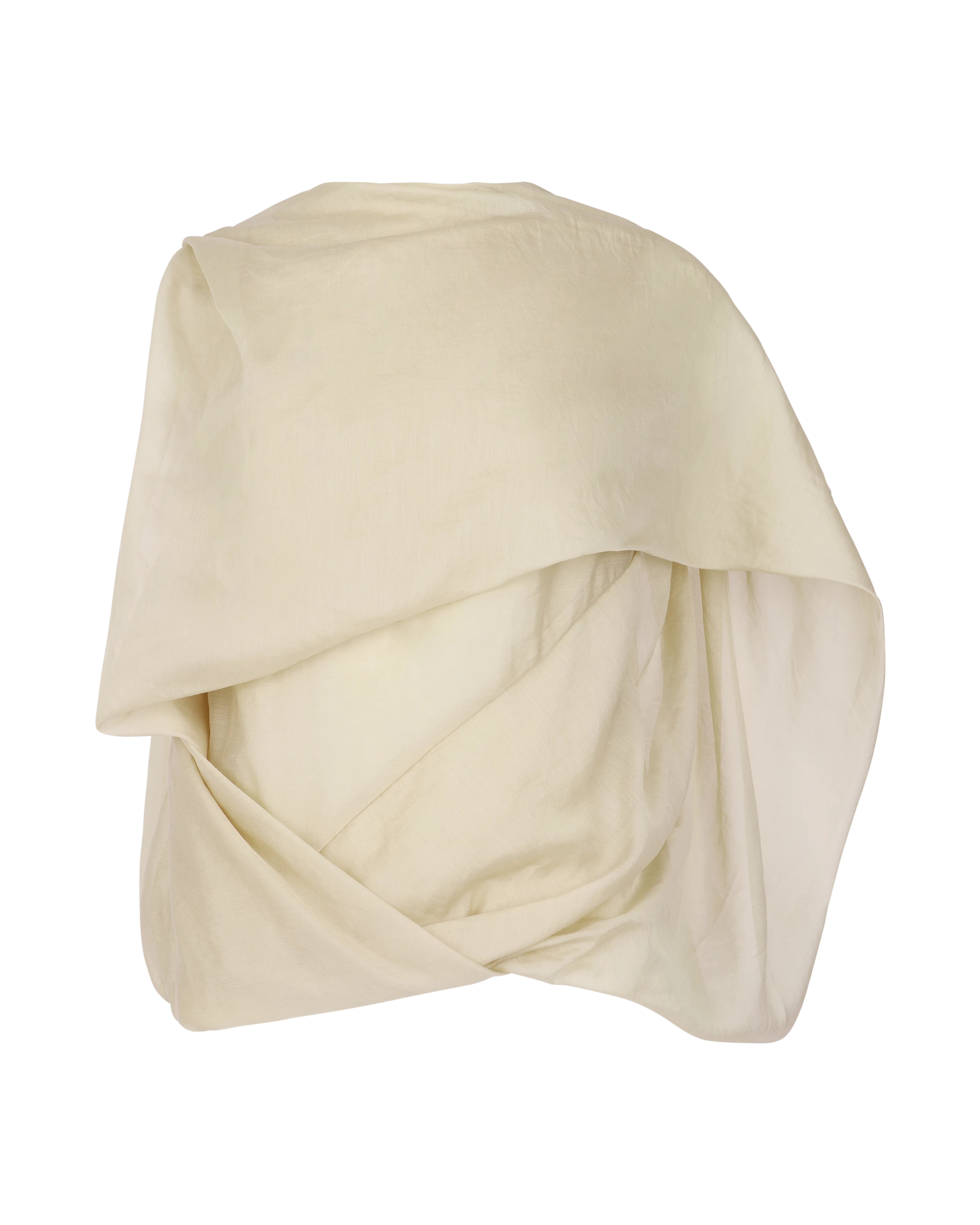 Side Drape Top Soft Tan - Image 1