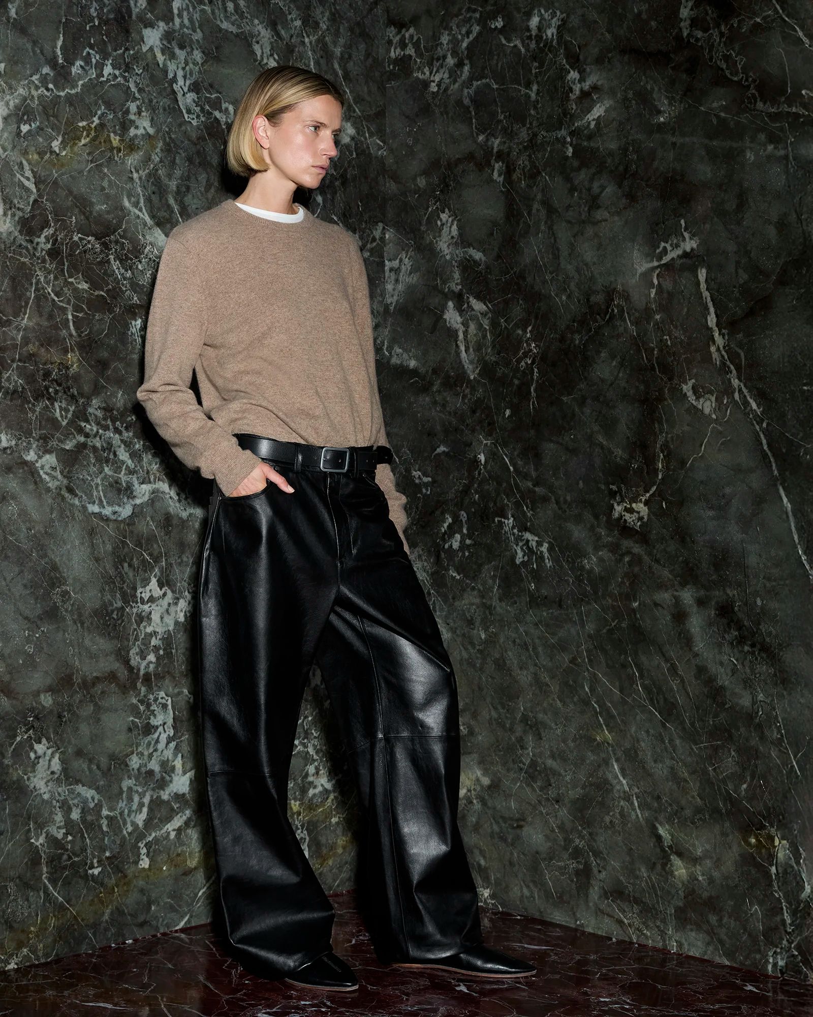 leather straight leg black leather - entire studios leather straight leg black leather - entire studios