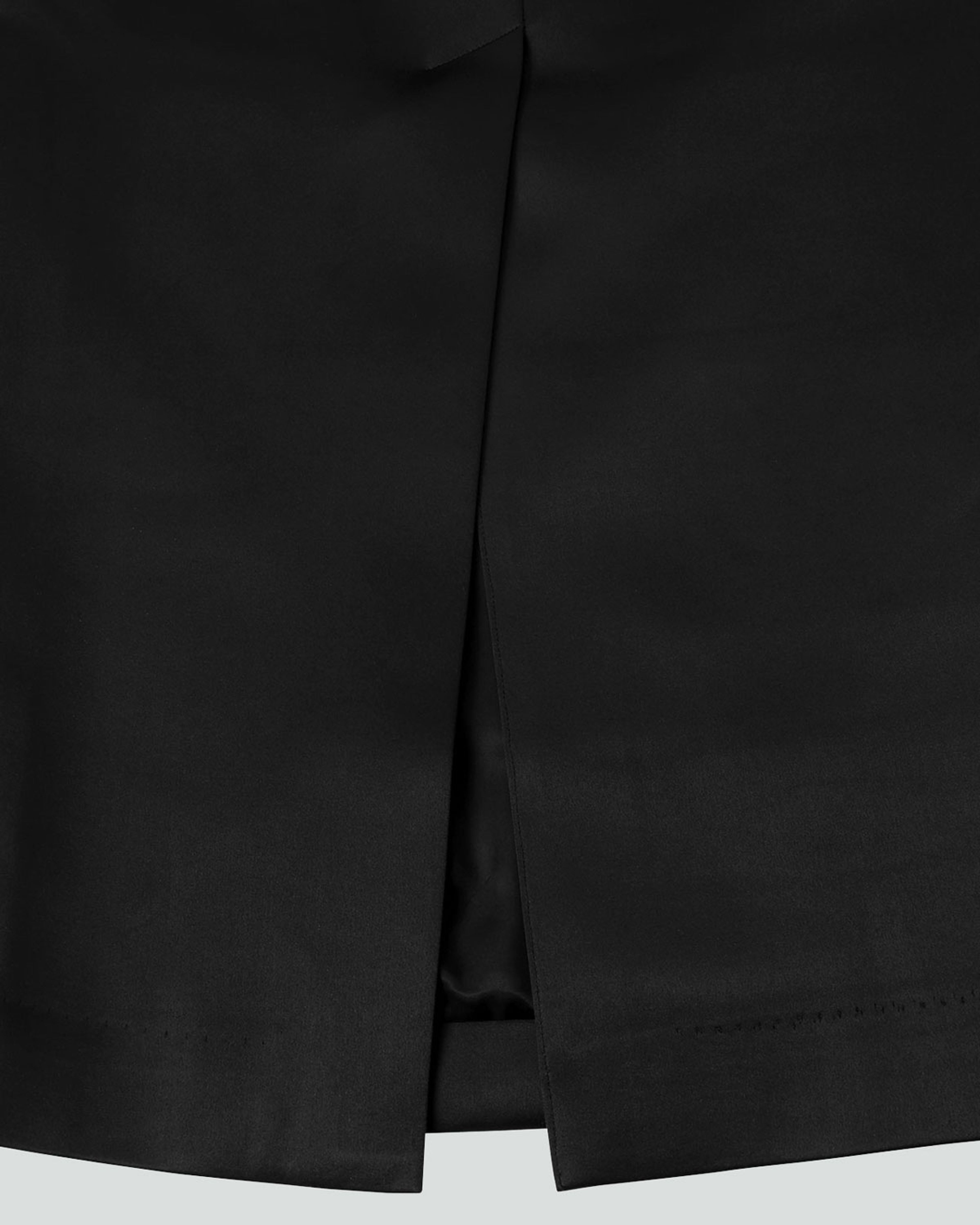 Script Skirt Black Sateen - Image 5