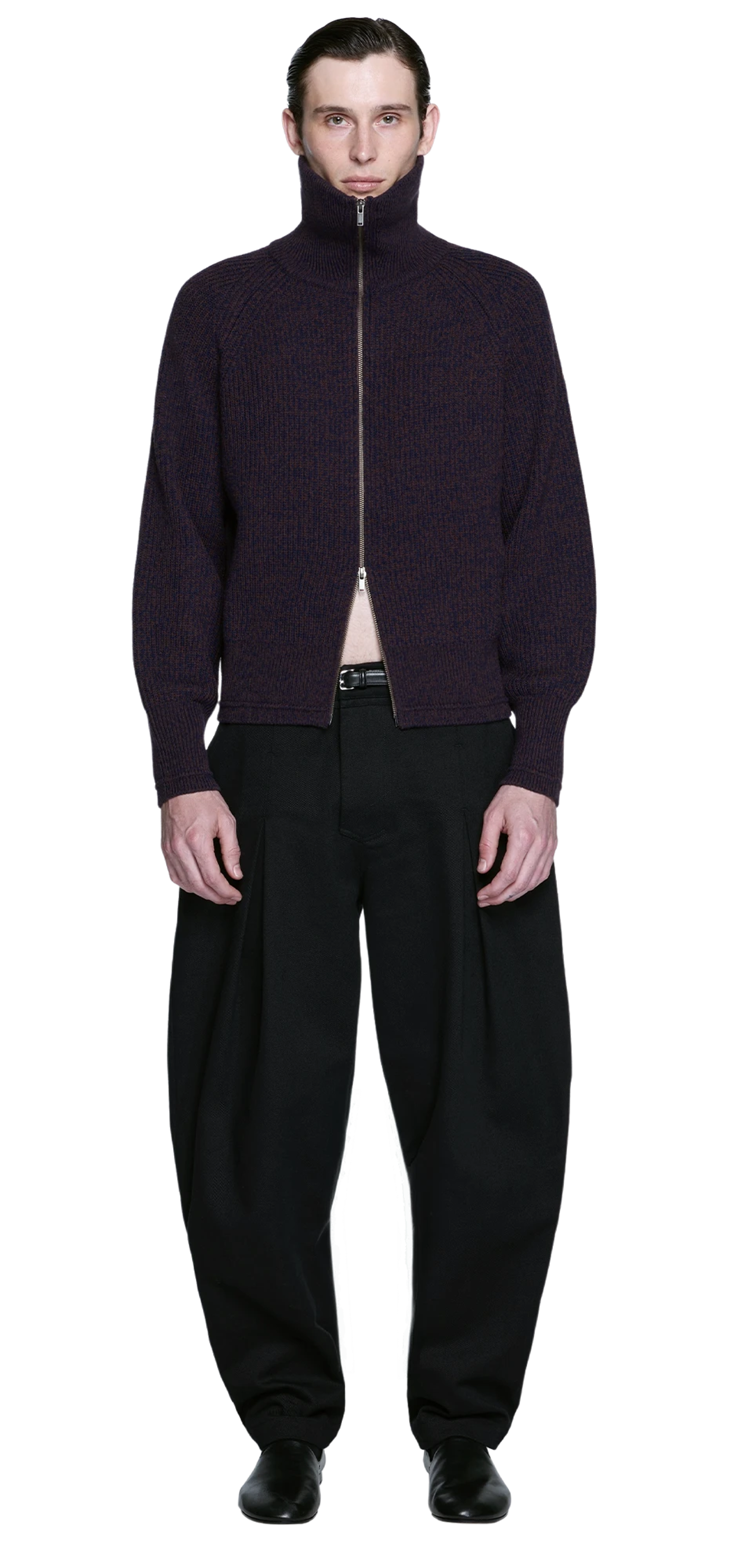 blimp-full-zip-deep-umber character front view