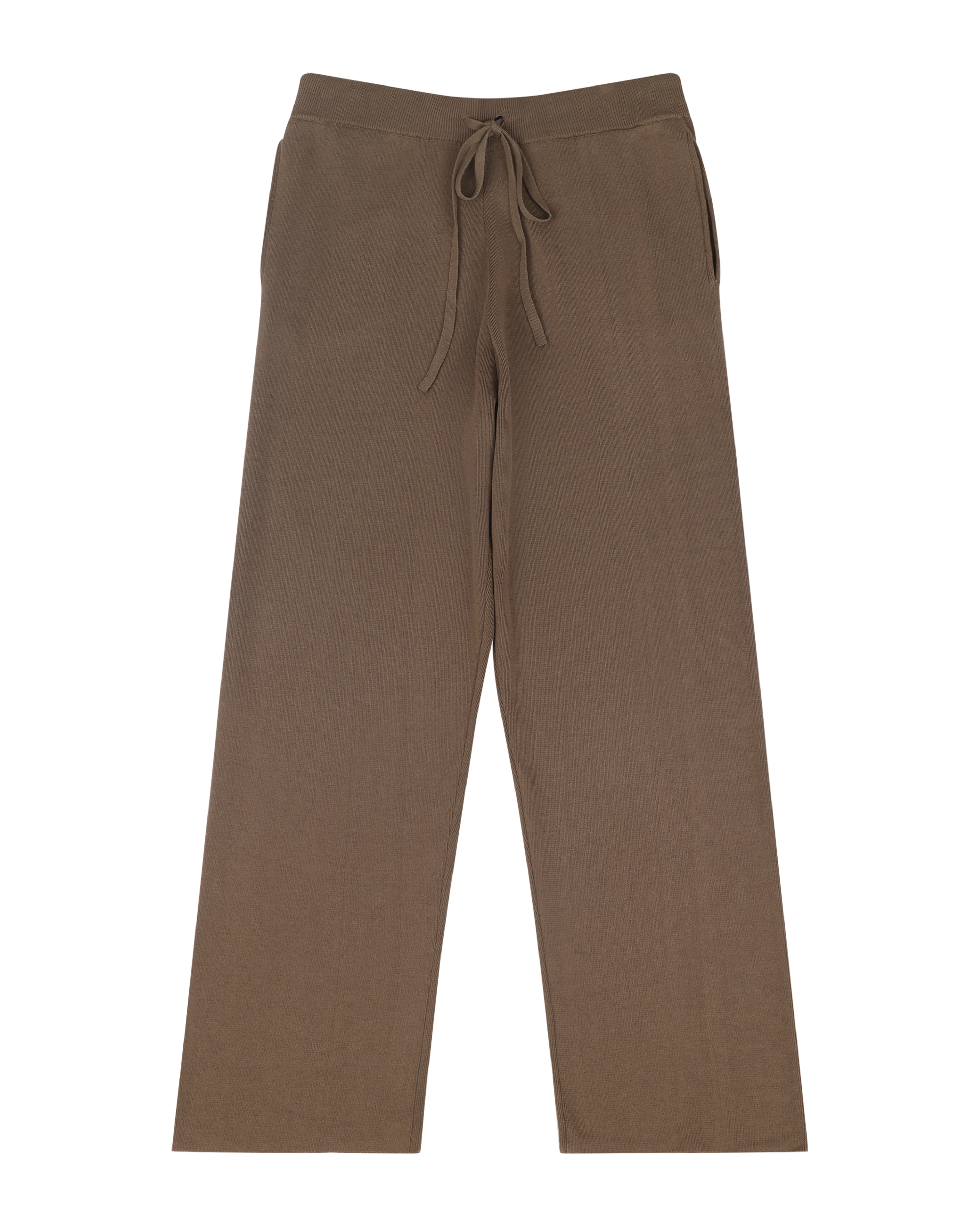Straight Leg Knit Pant Light Brown - Image 6