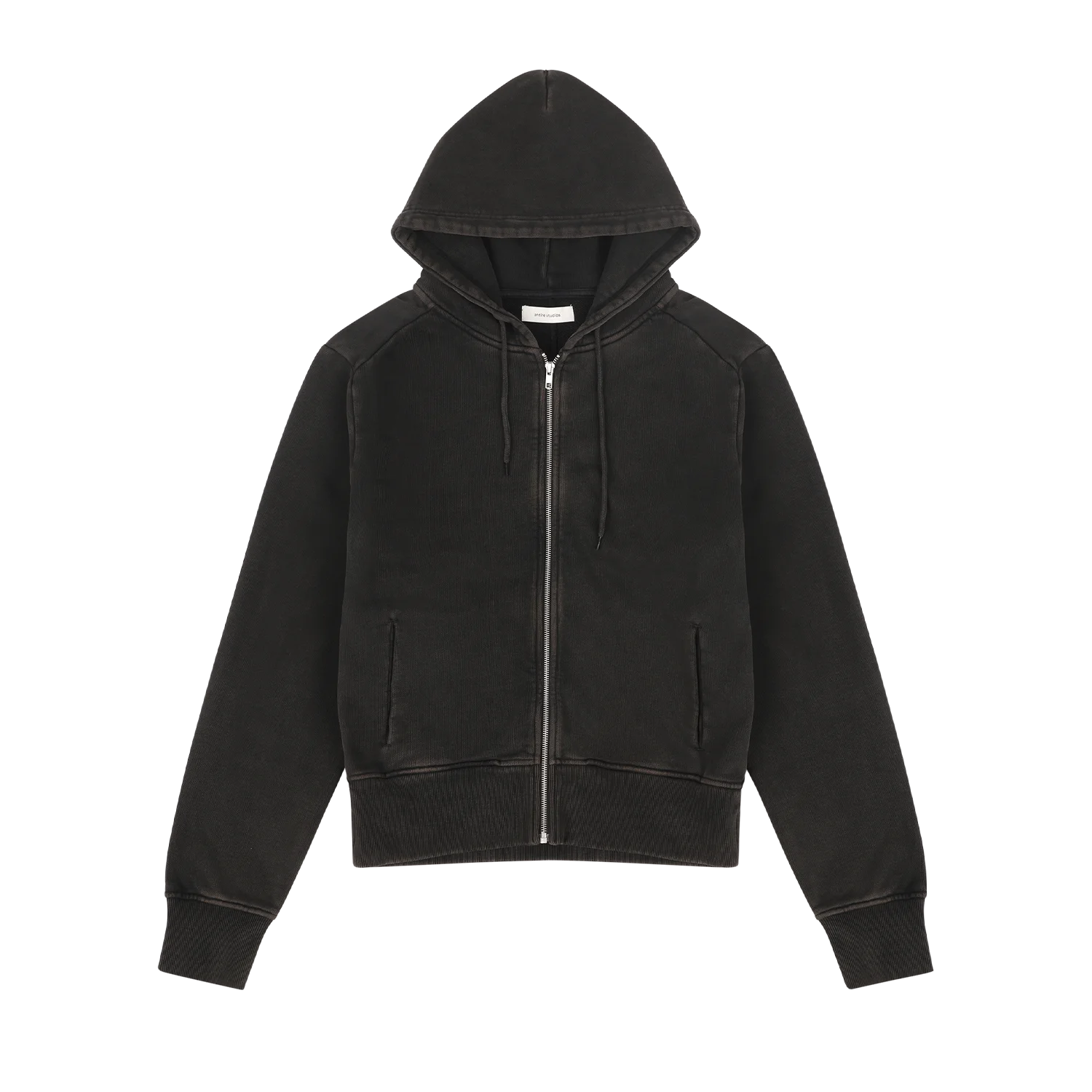 slim zip up washed black - entire studios slim zip up washed black - entire studios