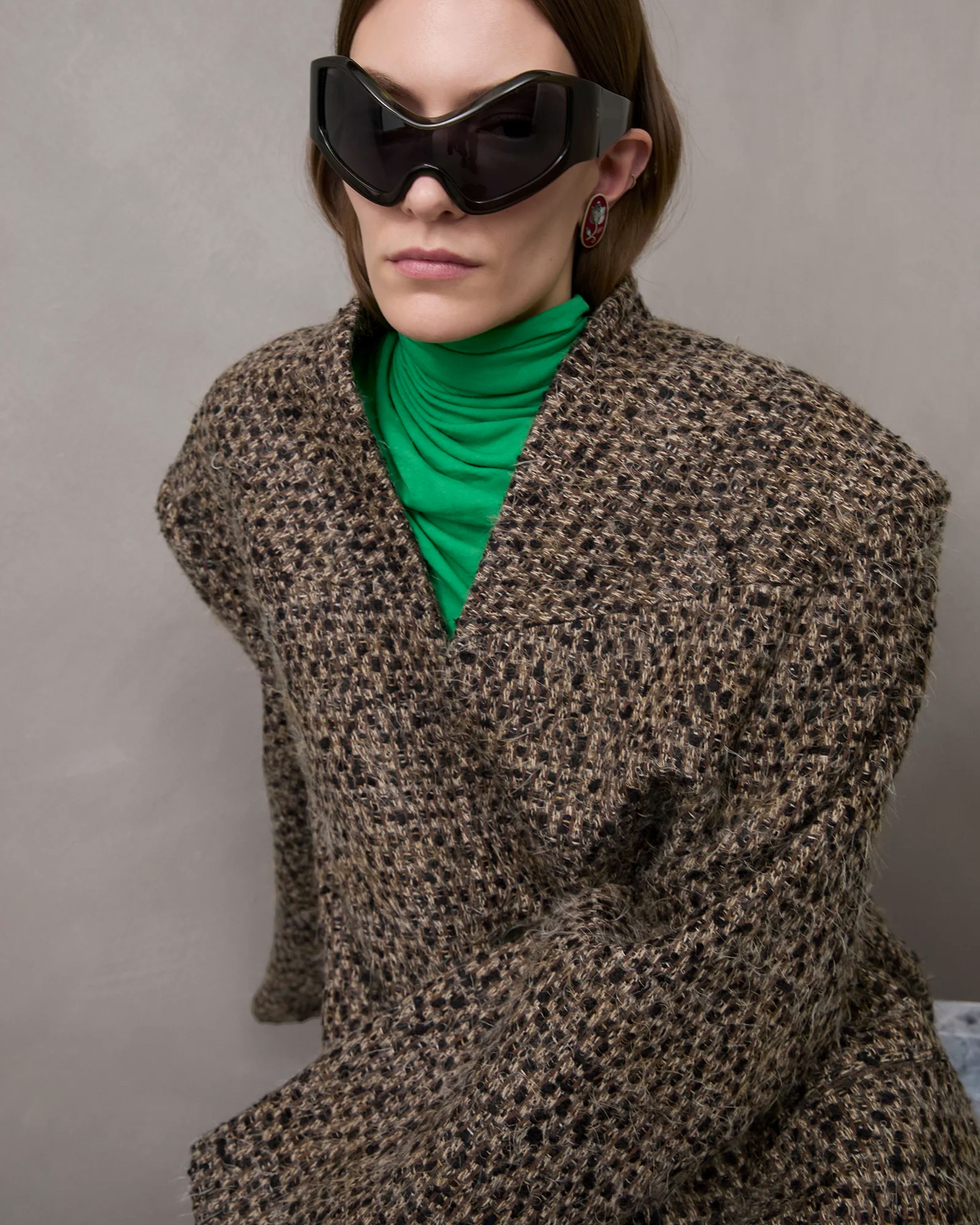 Mute Coat Multi Brown - Image 4