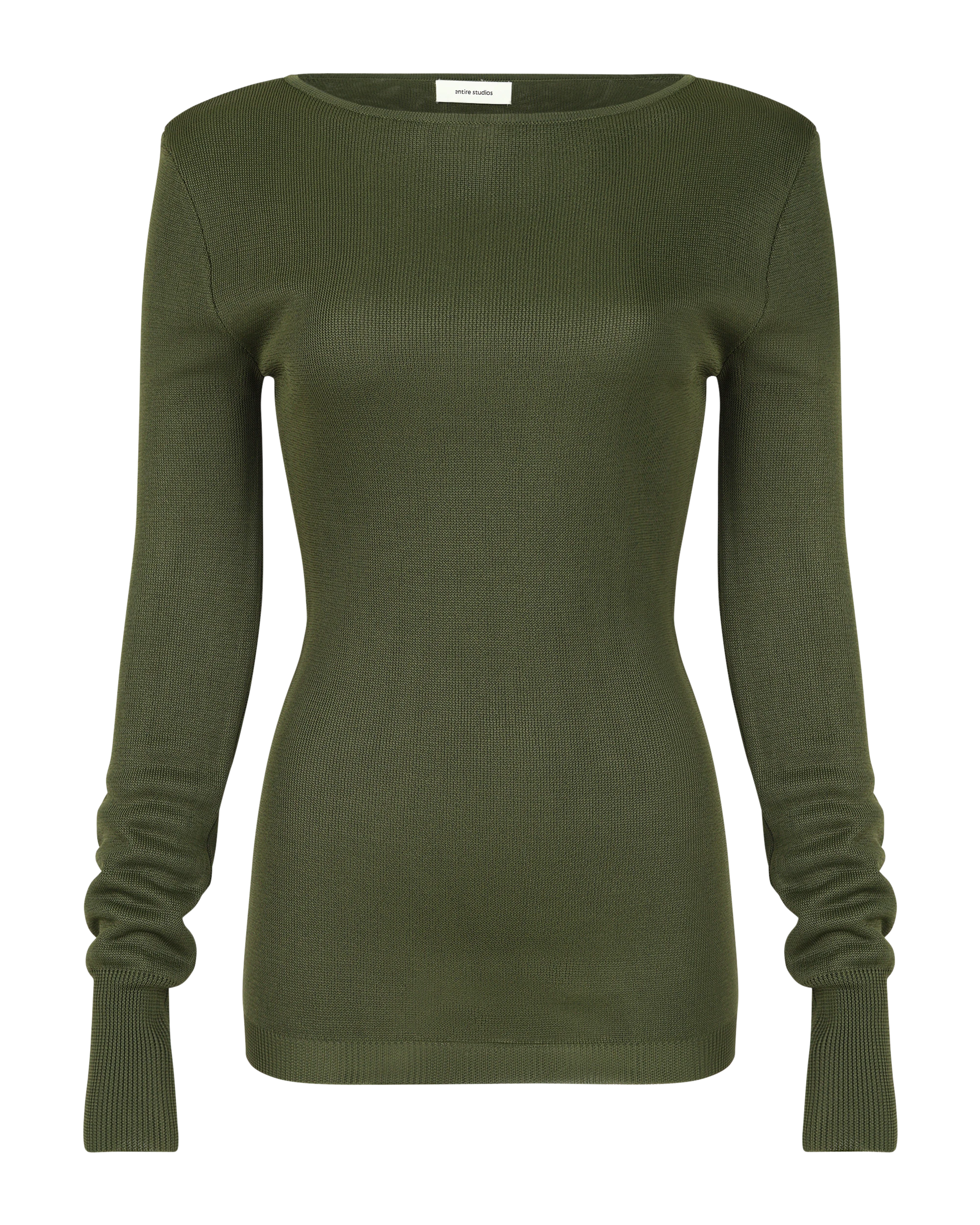 LS Boat Neck Top Moss - Image 3