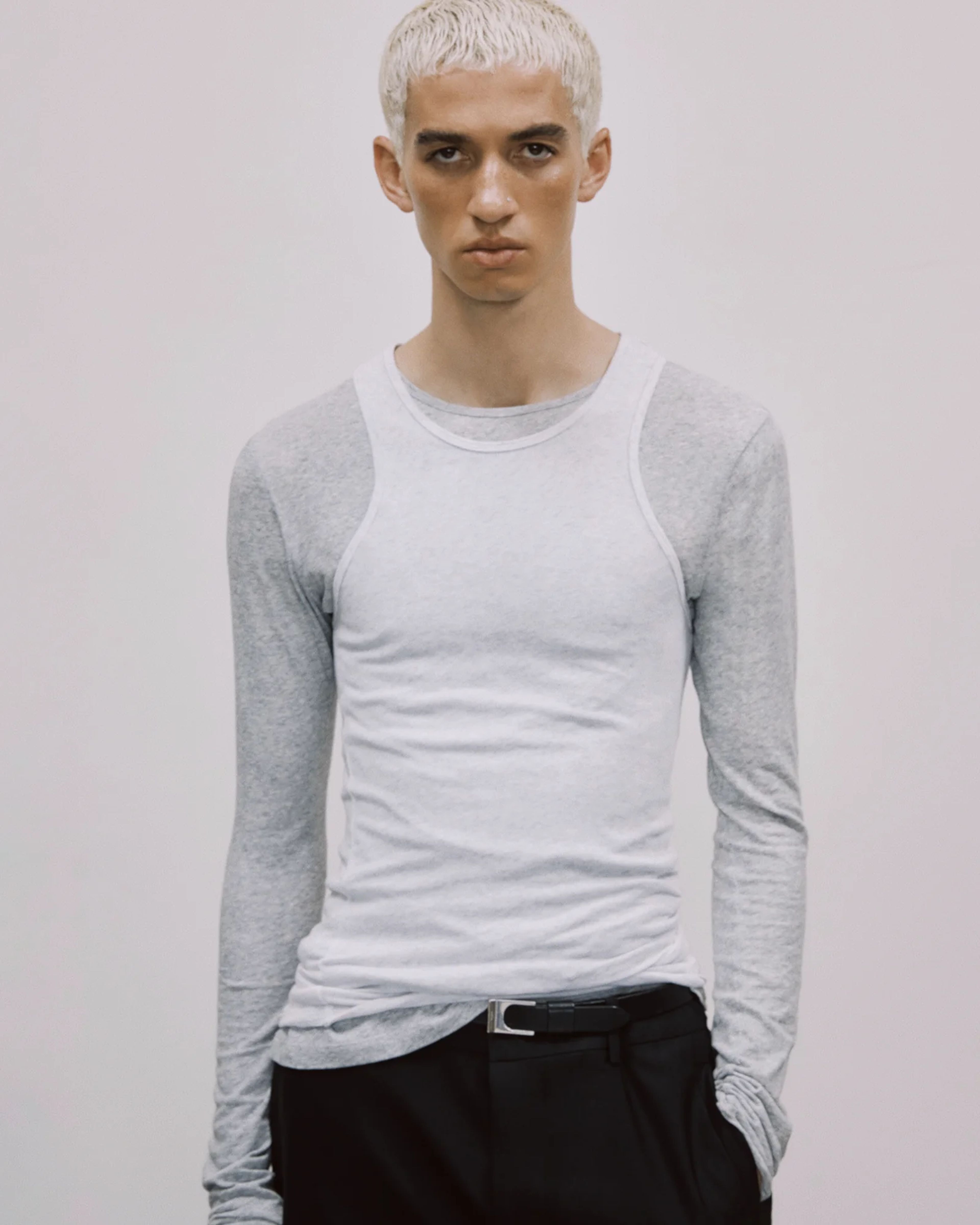 Muscle Tank Top Heather Grey - Image 3