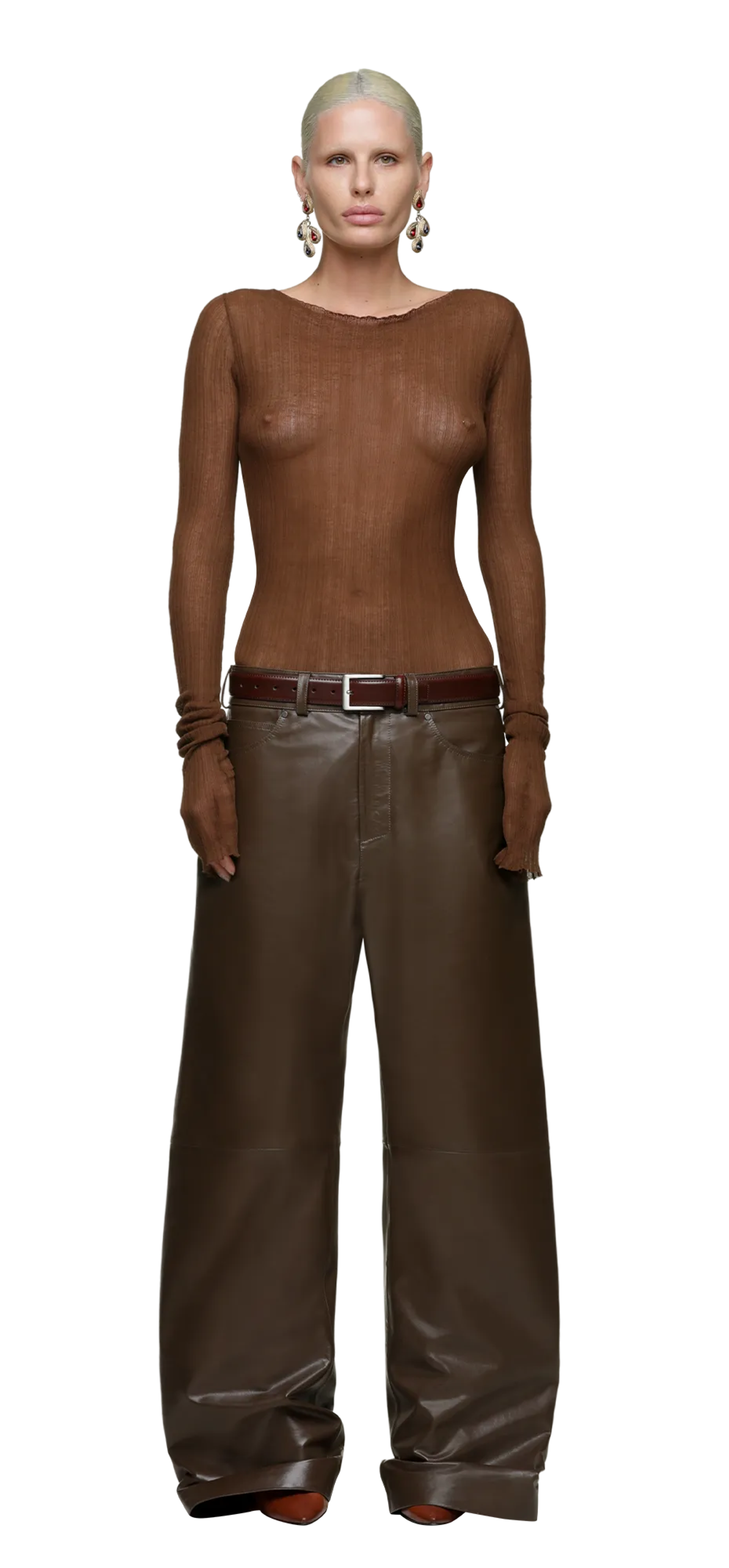 leather-straight-leg-pecan character front view