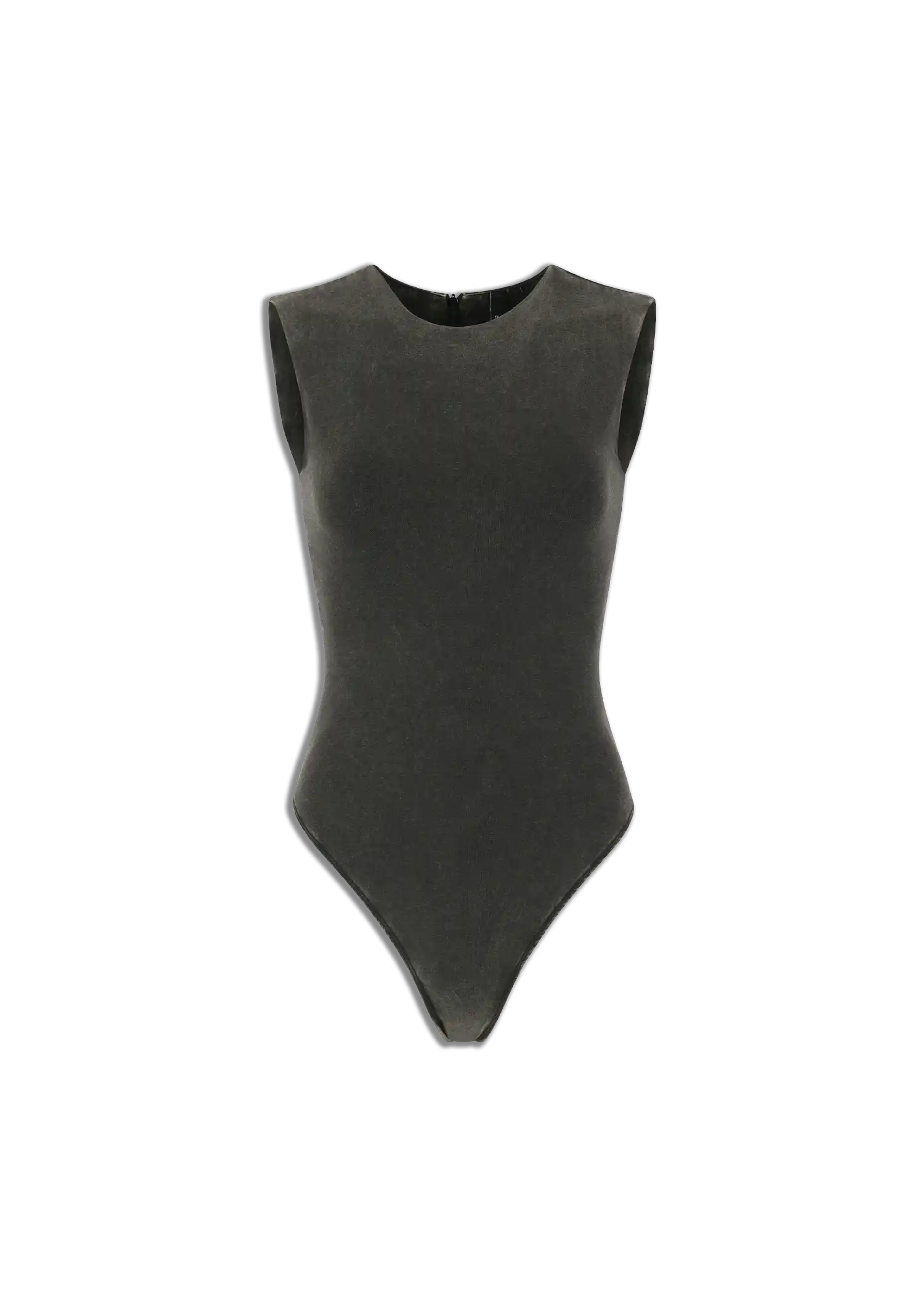 sleeveless-bodysuit-cotton-spandex-washed-black thumbnail