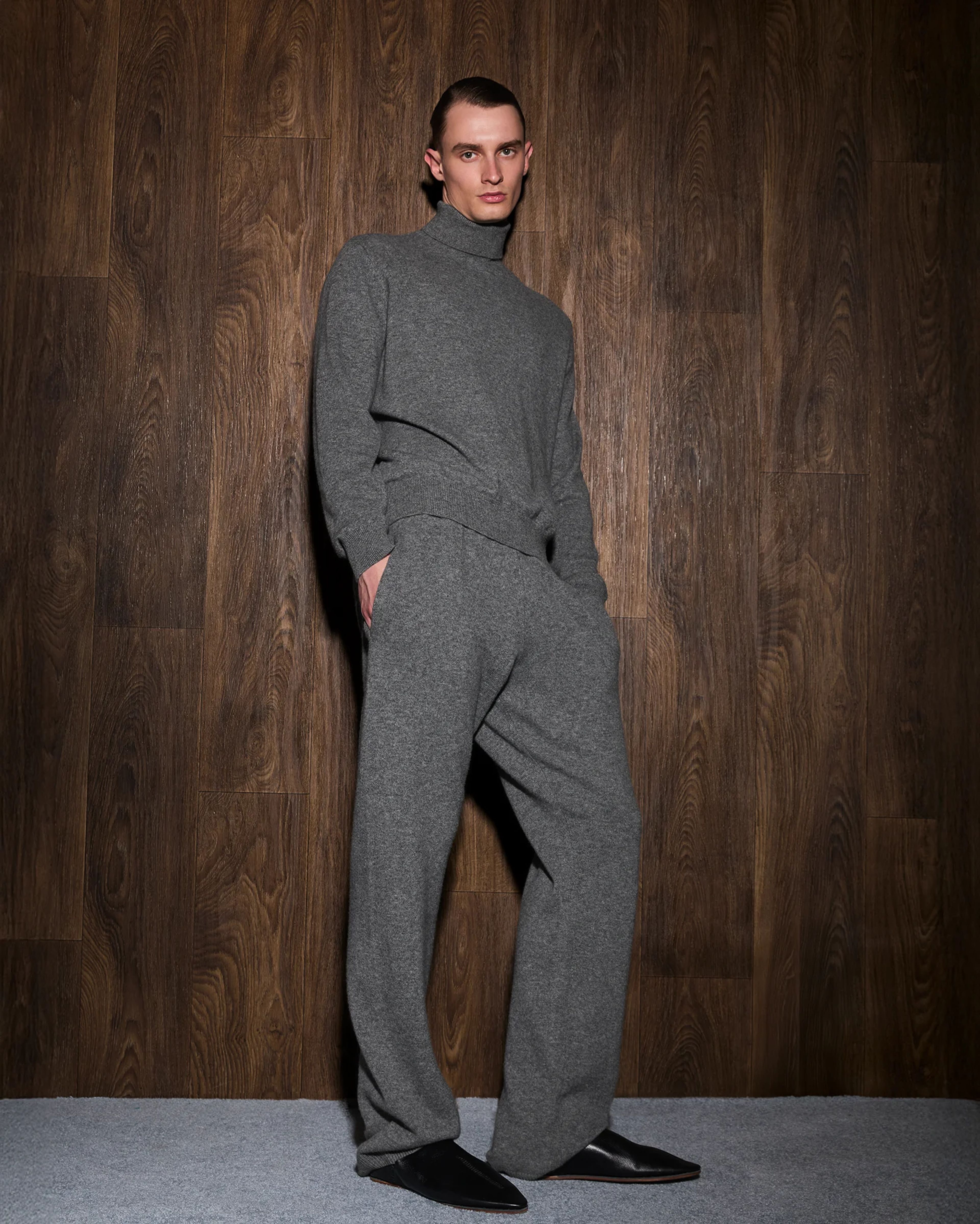 Knit Lounge Pant Concrete - Image 1