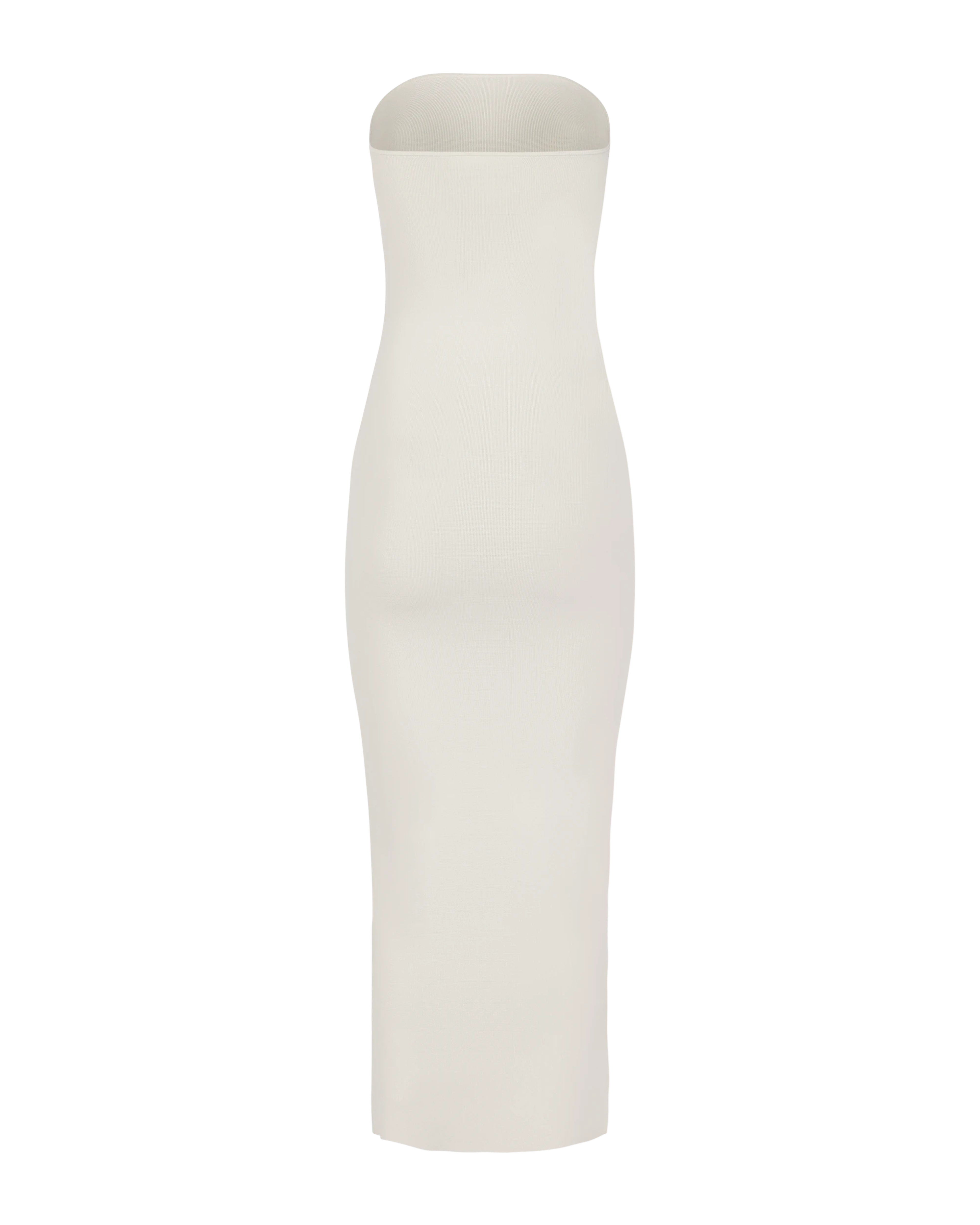 Bandeau Midi Dress Off White - Image 3