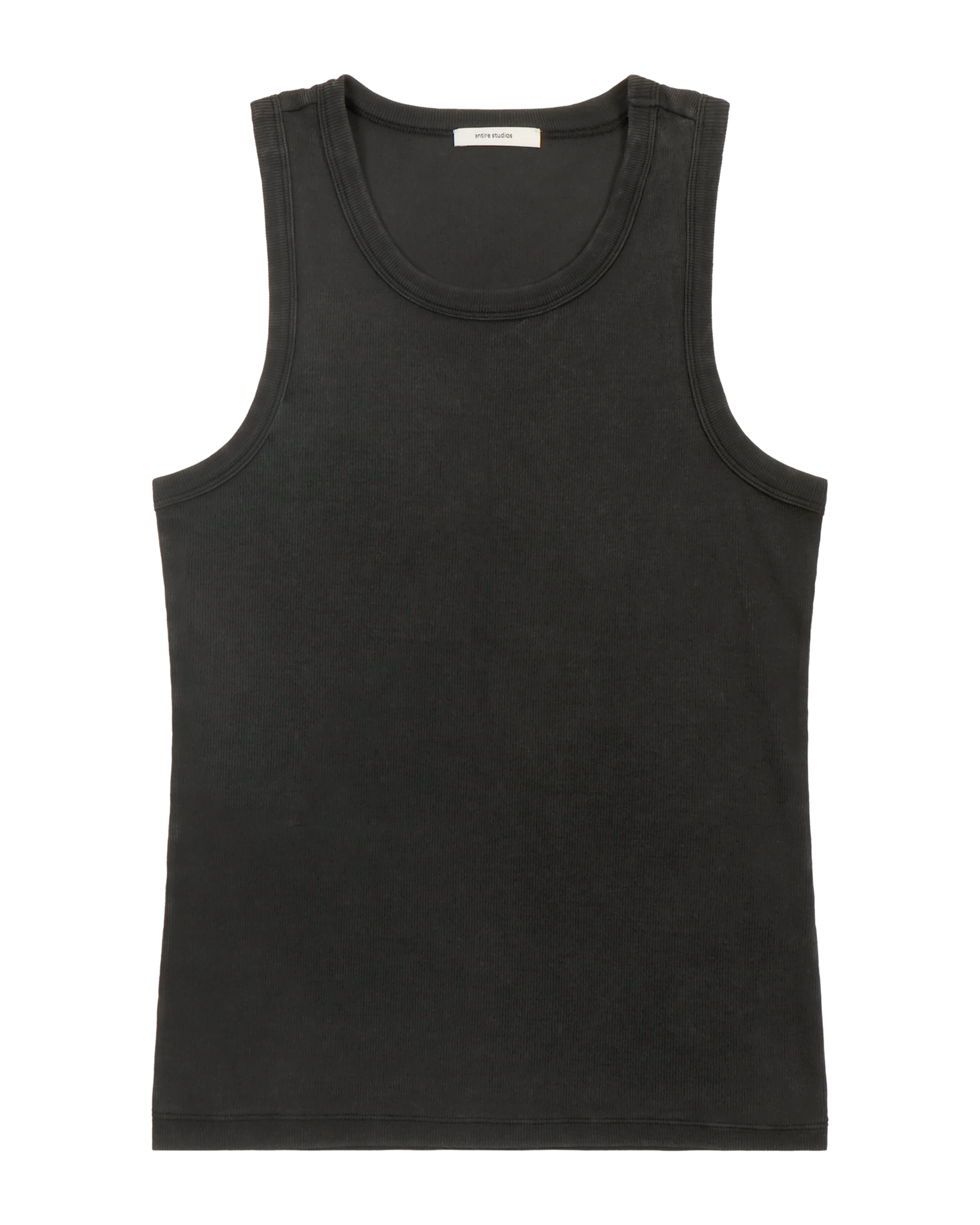 Rib Tank Washed Black - Image 4