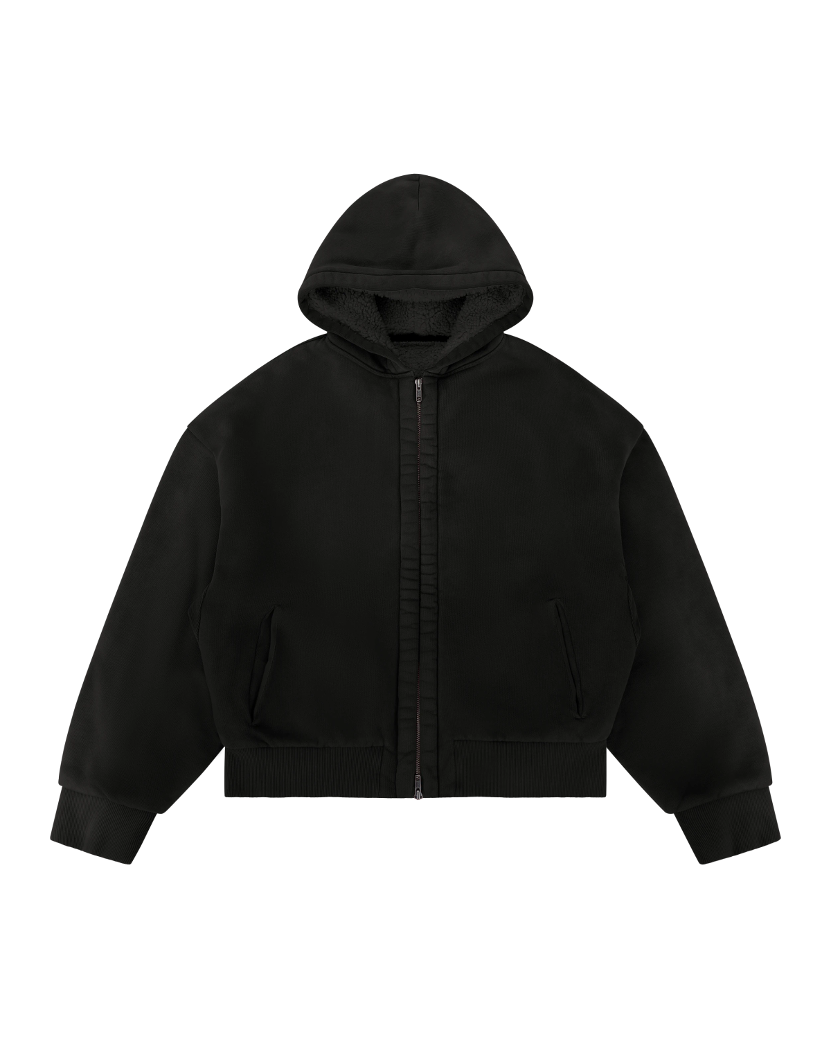 sherpa hood black - entire studios