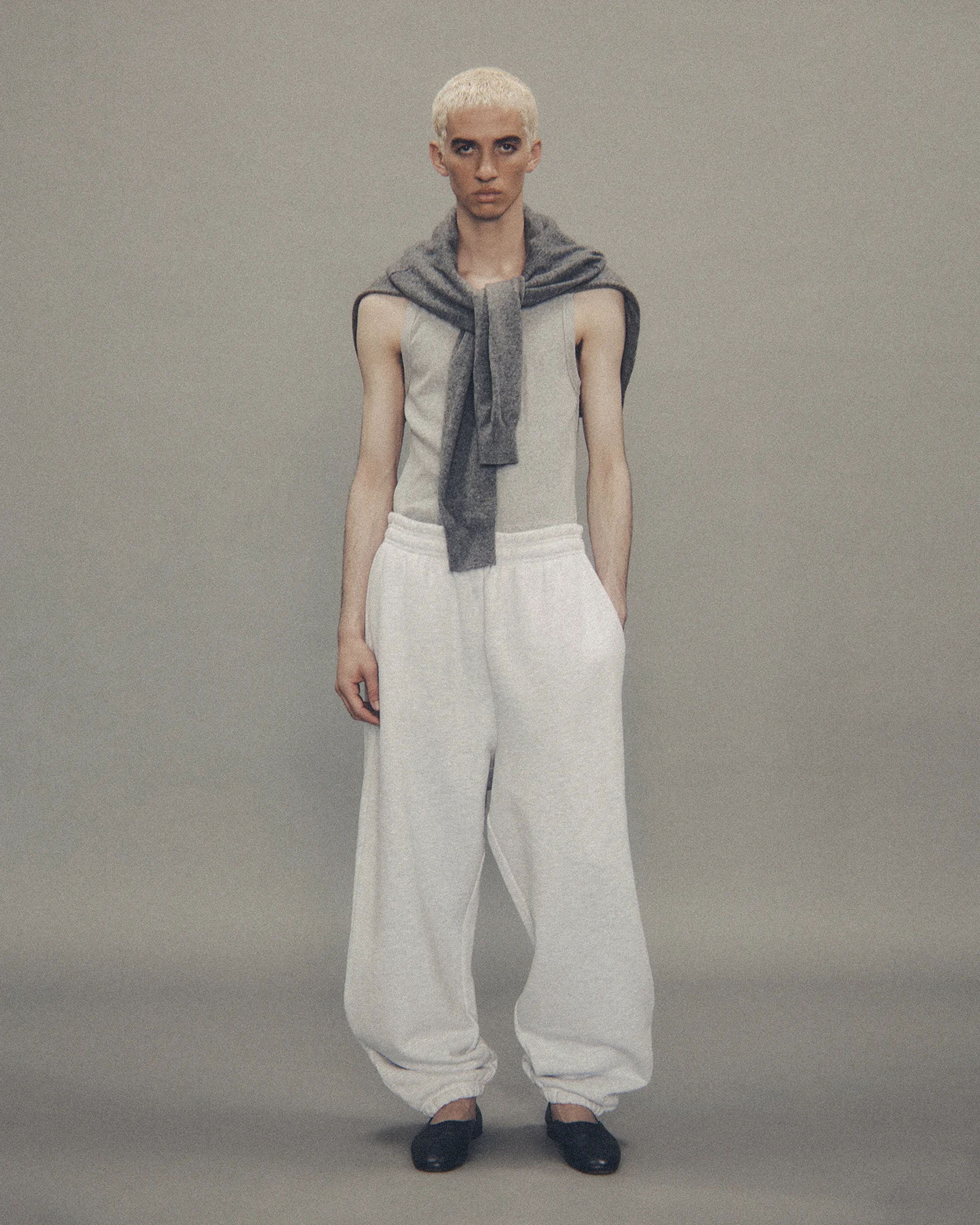 Rib Tank Grey Marle - Image 2