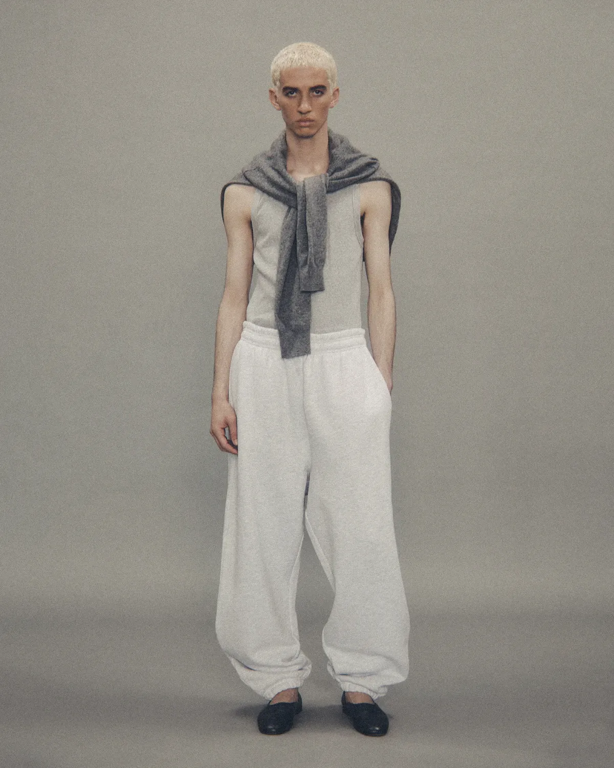 Rib Tank Grey Marle - Image 2