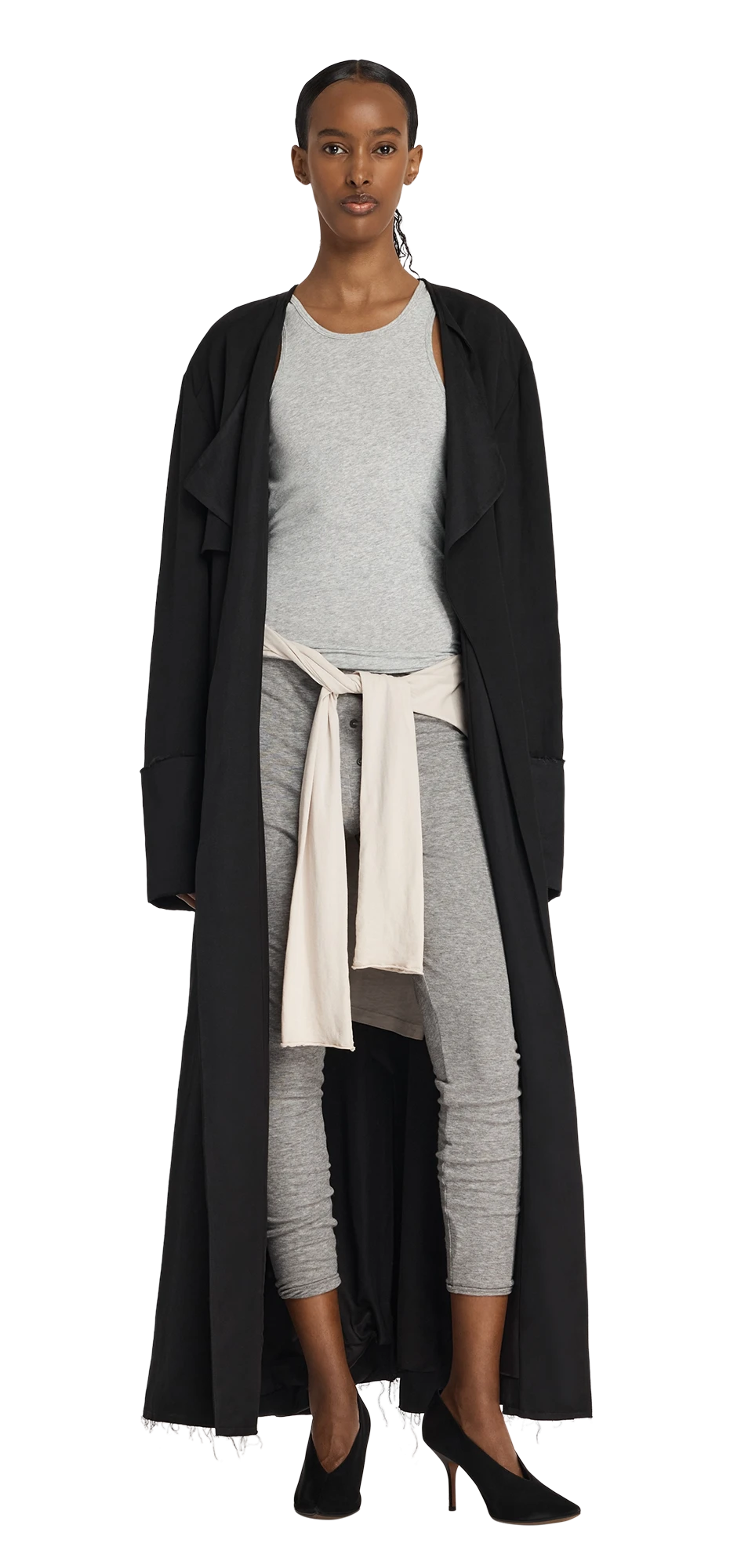 vela-trench-black character front view