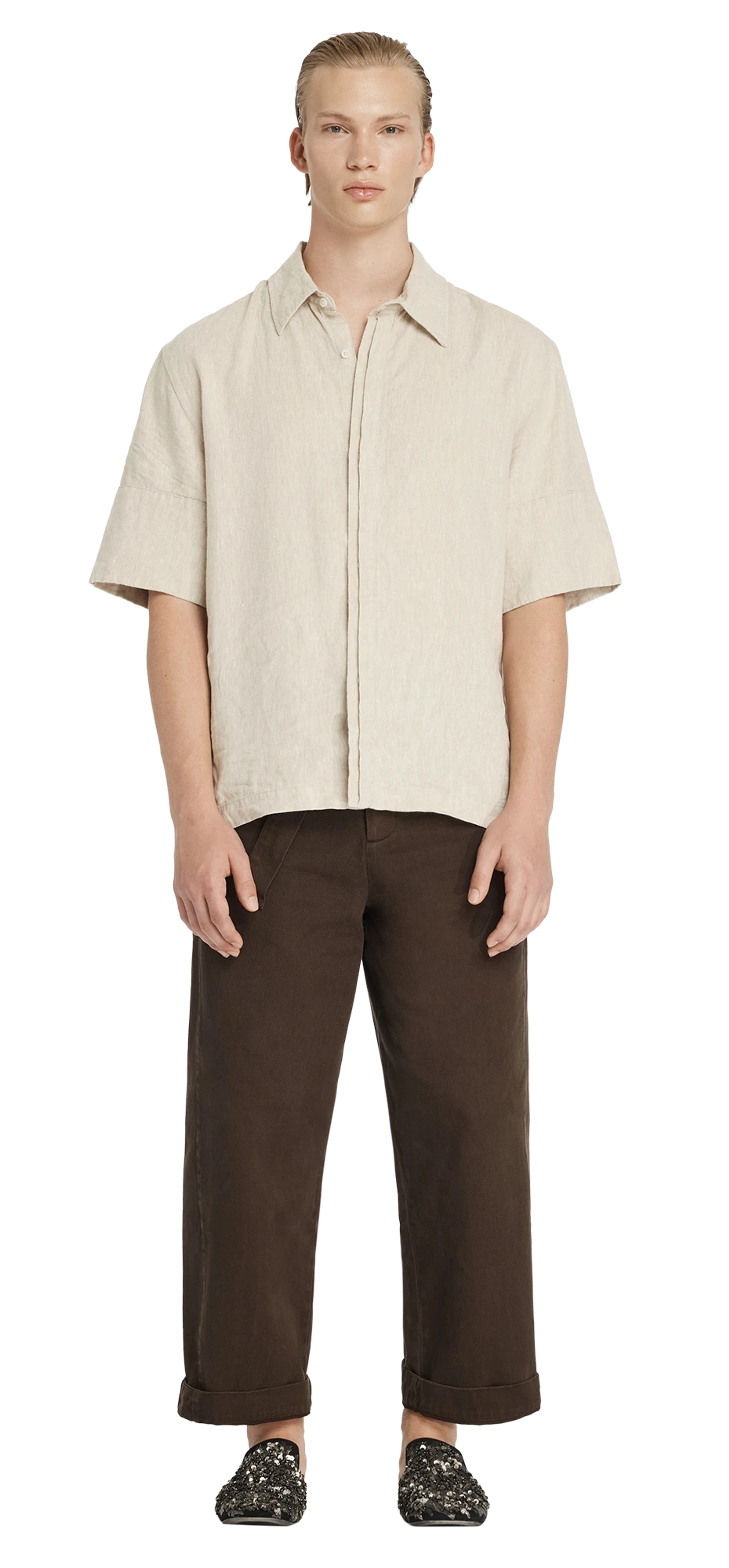 ojai-shirt-dune character front view