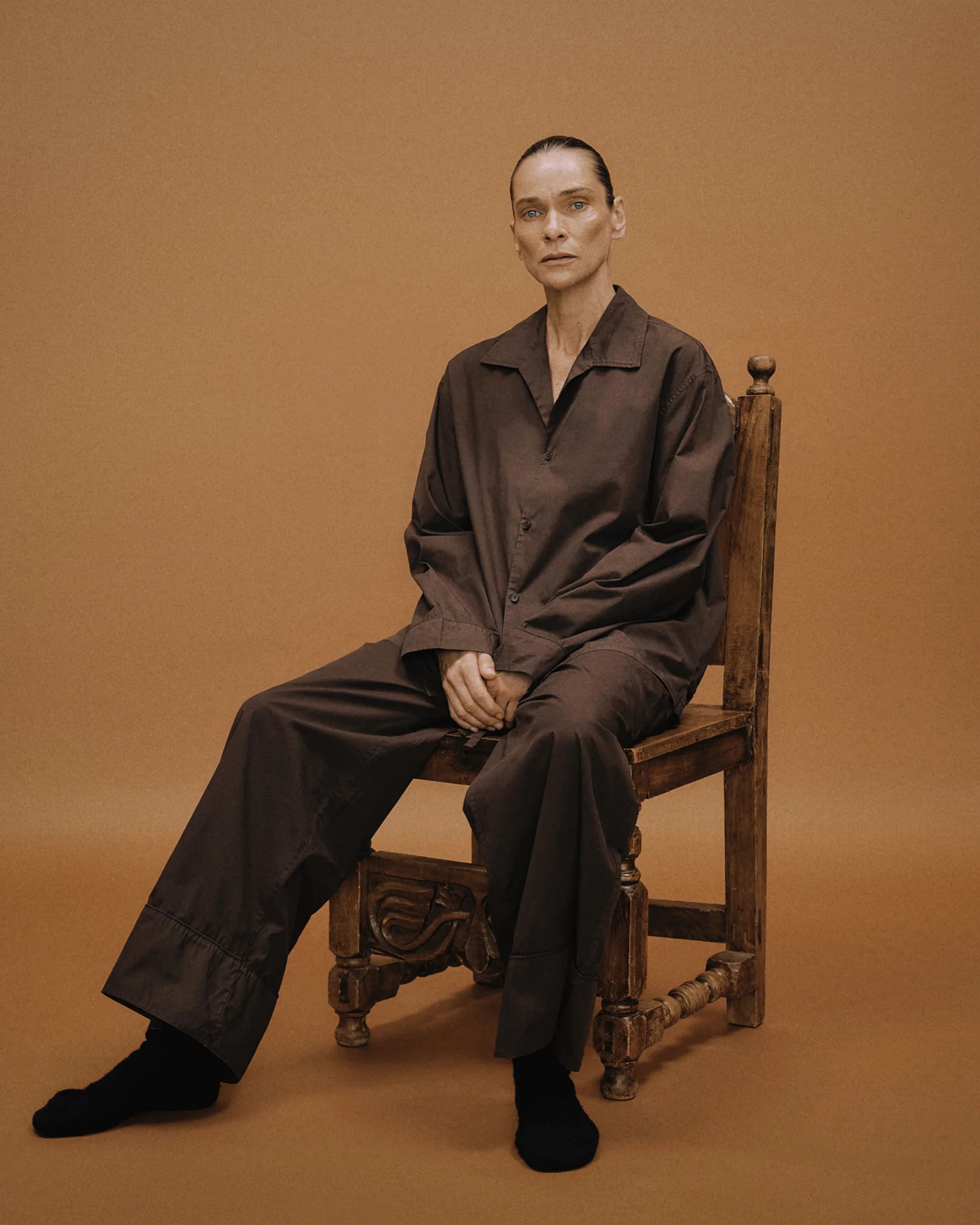 LS Pajama Shirt Brunette - Image 7