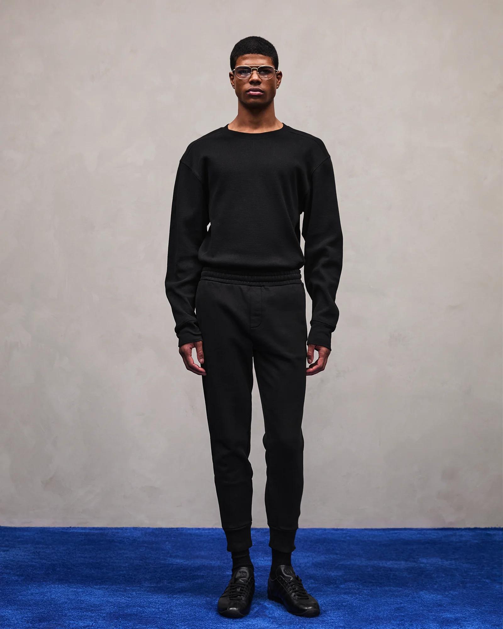 entire studios thermal long tee M thermal long sleeve black 