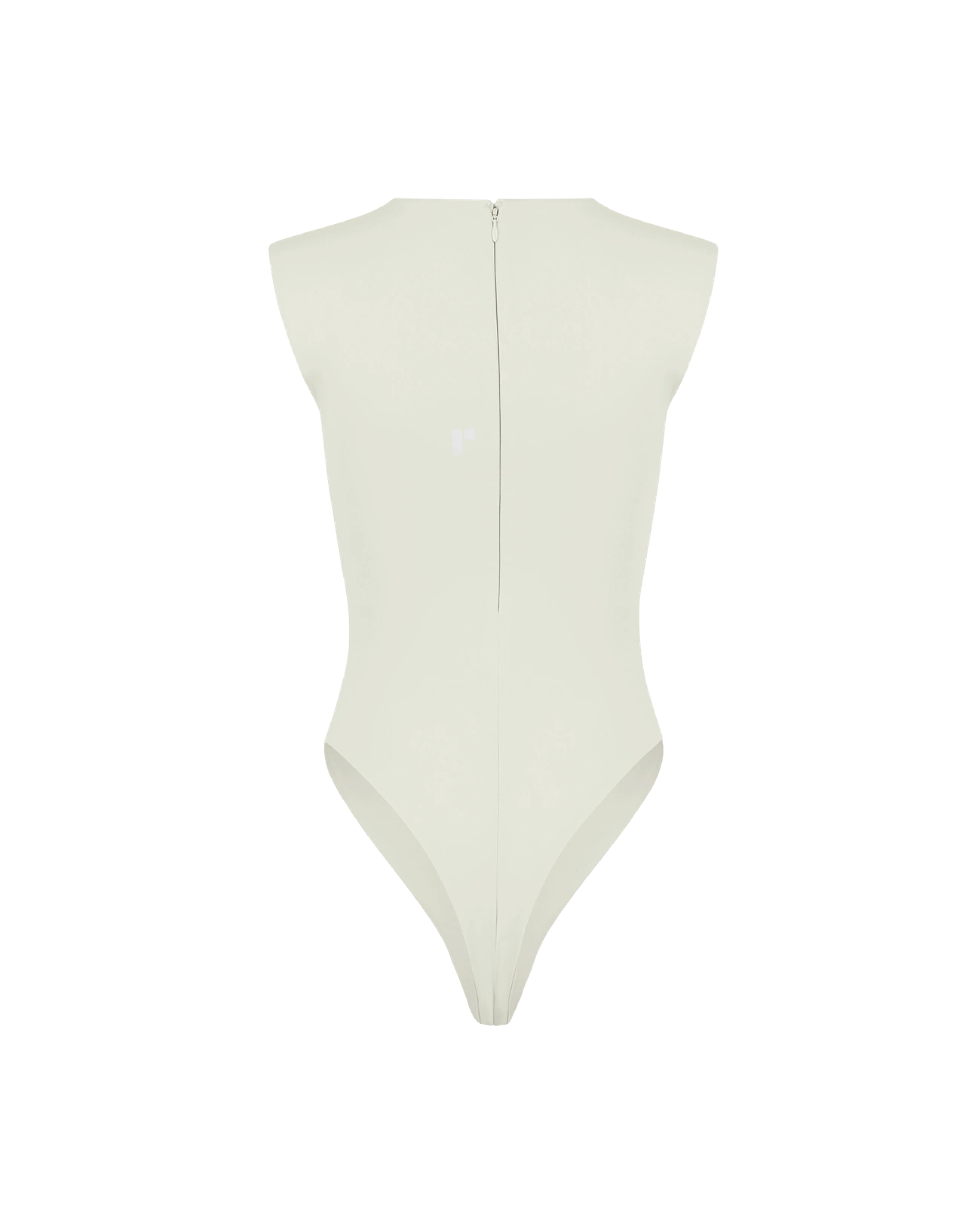 Sleeveless Bodysuit Nylon Spandex Rice - Image 2