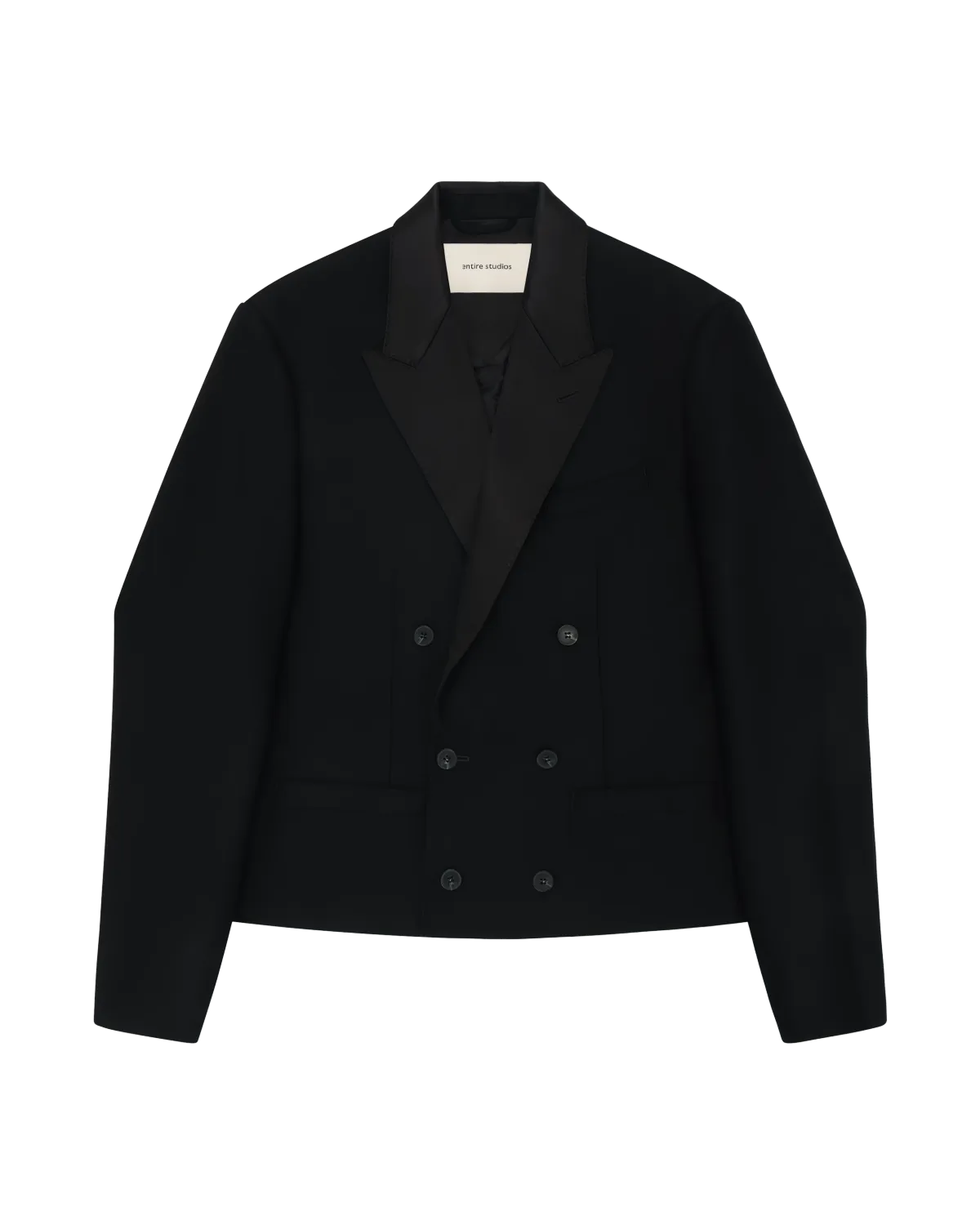 Fold Tailored Jacket Black Wool - Image 3