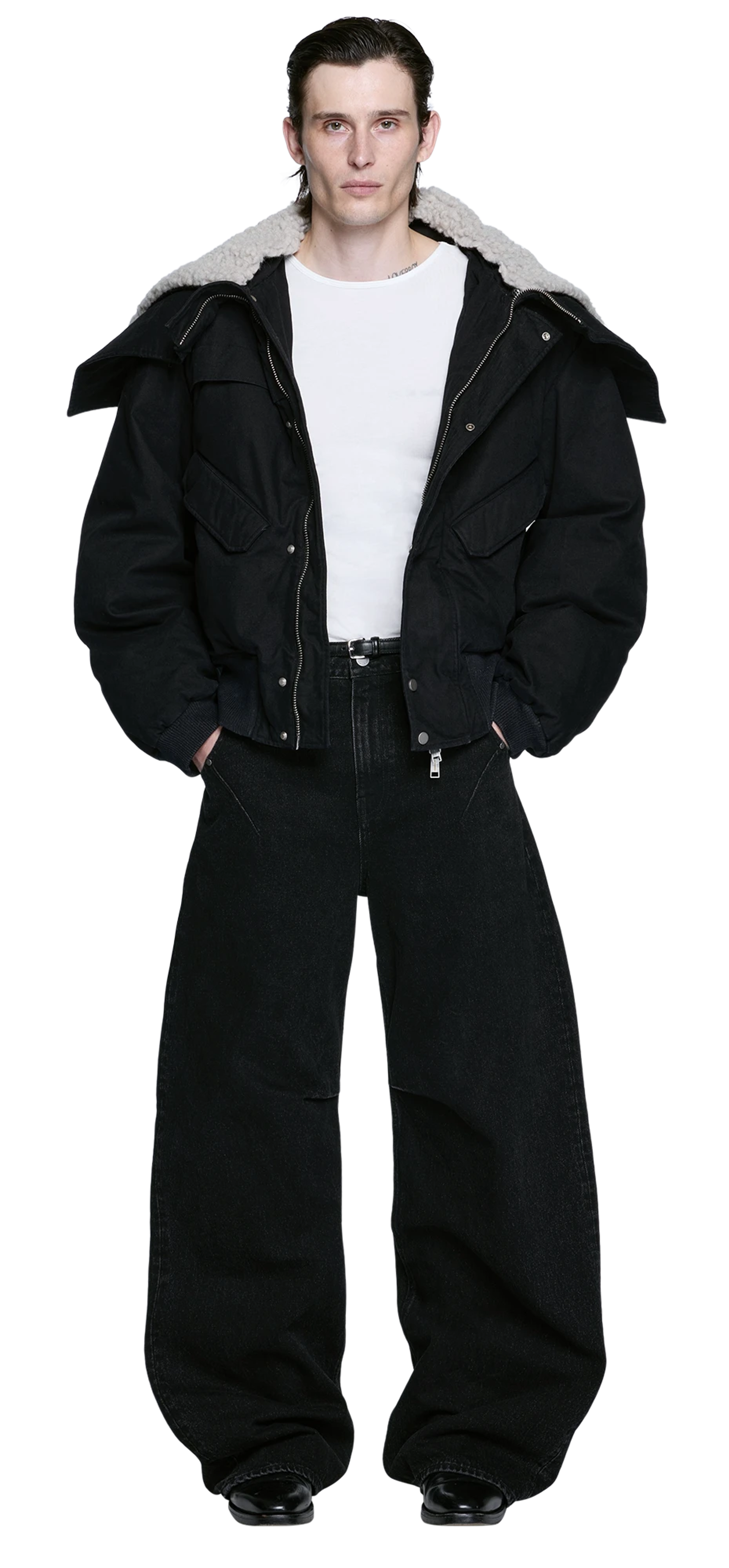 portal-jacket-blue-black character front view