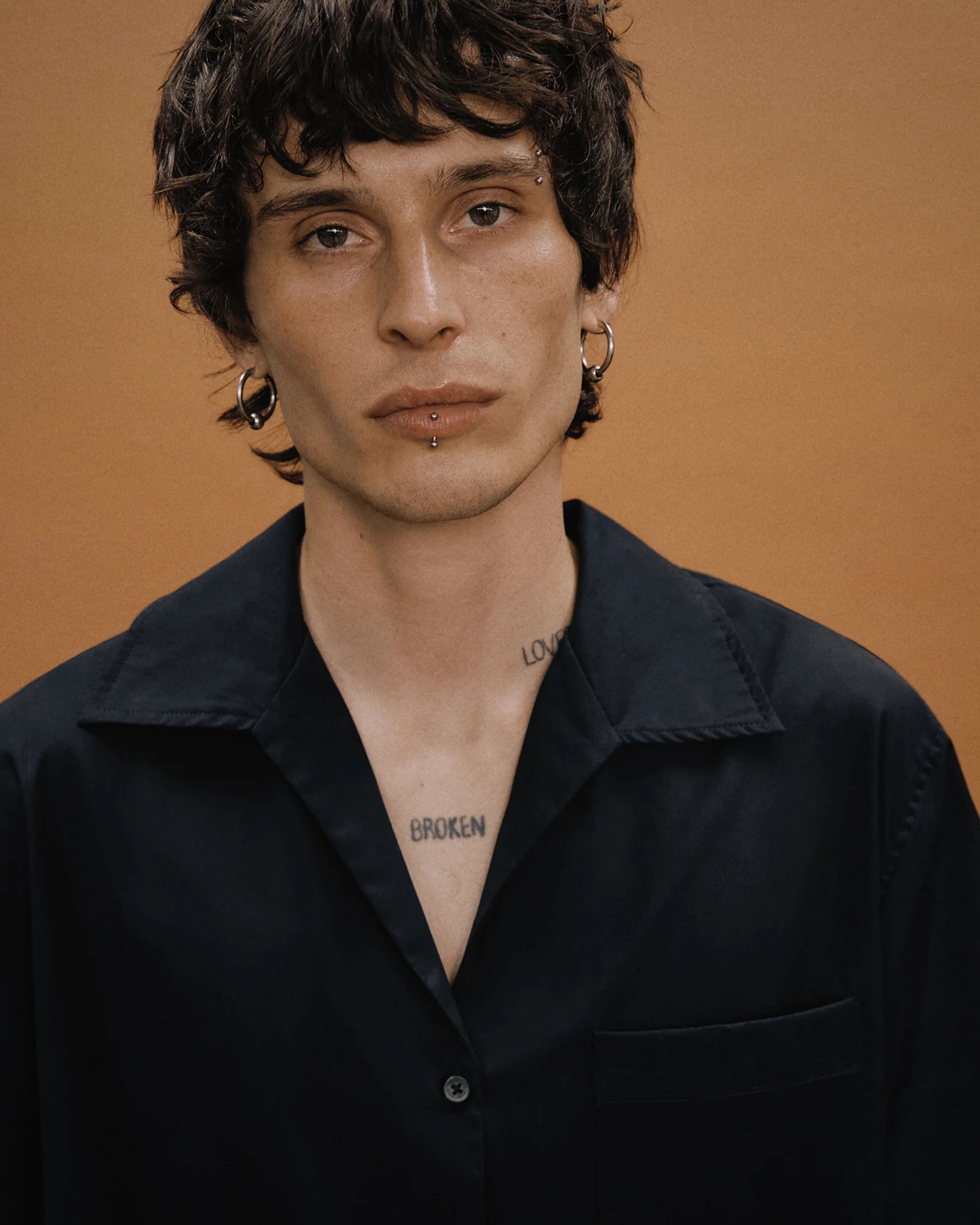 SS Pajama Shirt Black - Image 2