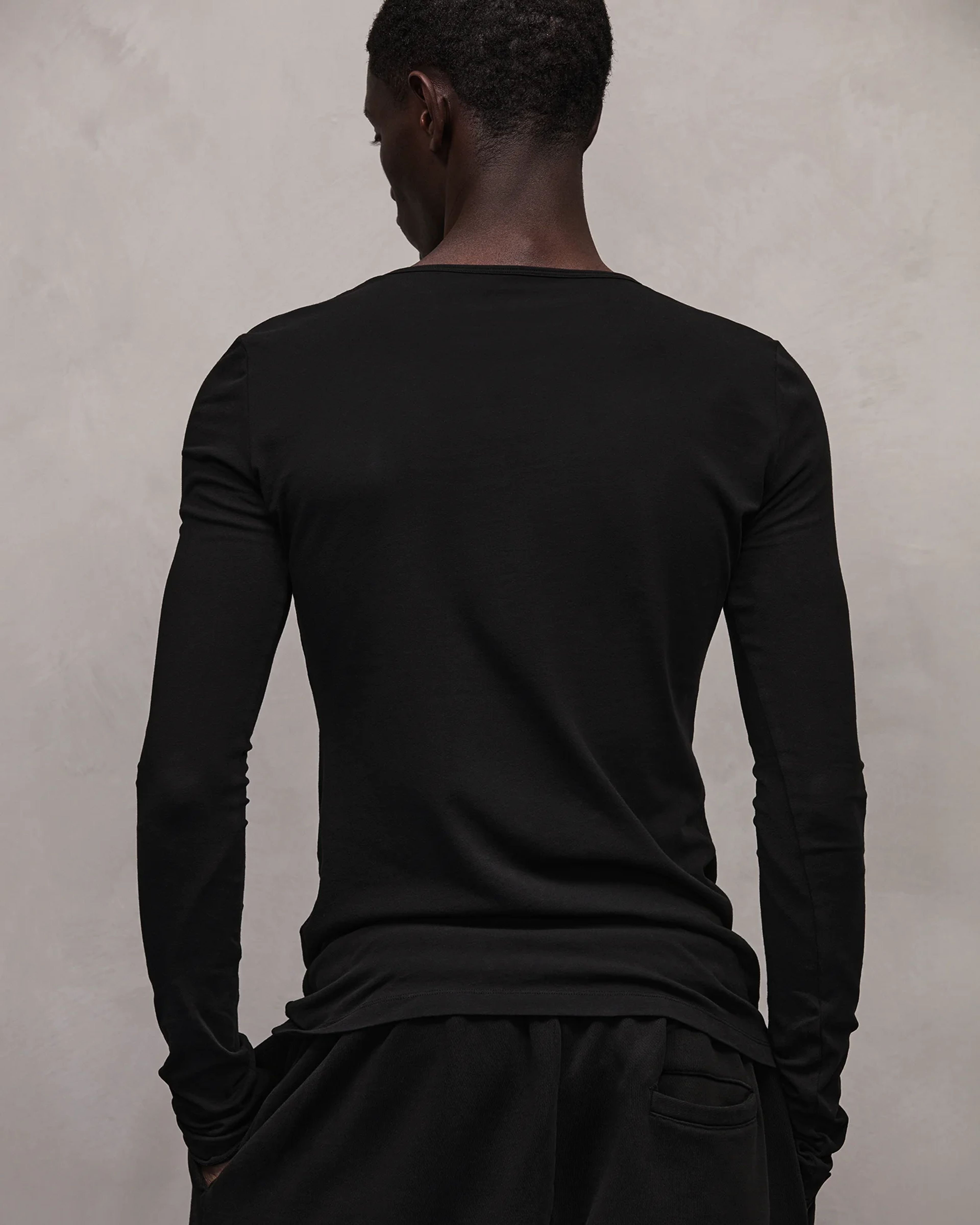Sheer Long Sleeve Black - Image 2