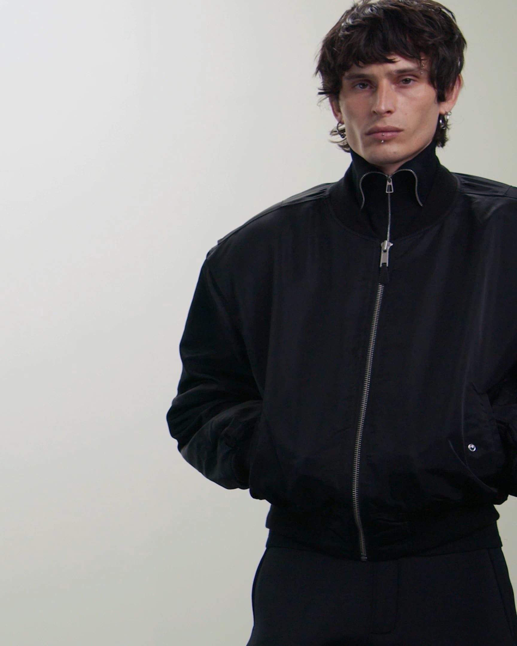 cropped broad bomber oil - entire studios