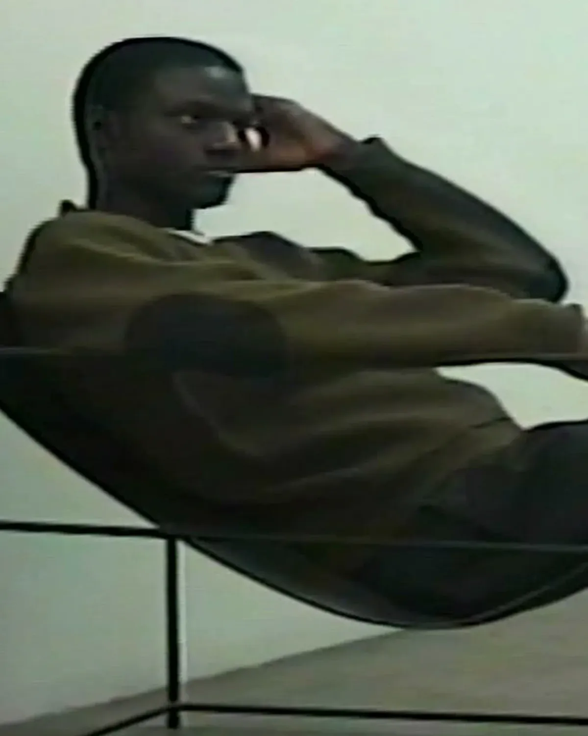 Knit V-Neck Forest - Image 2