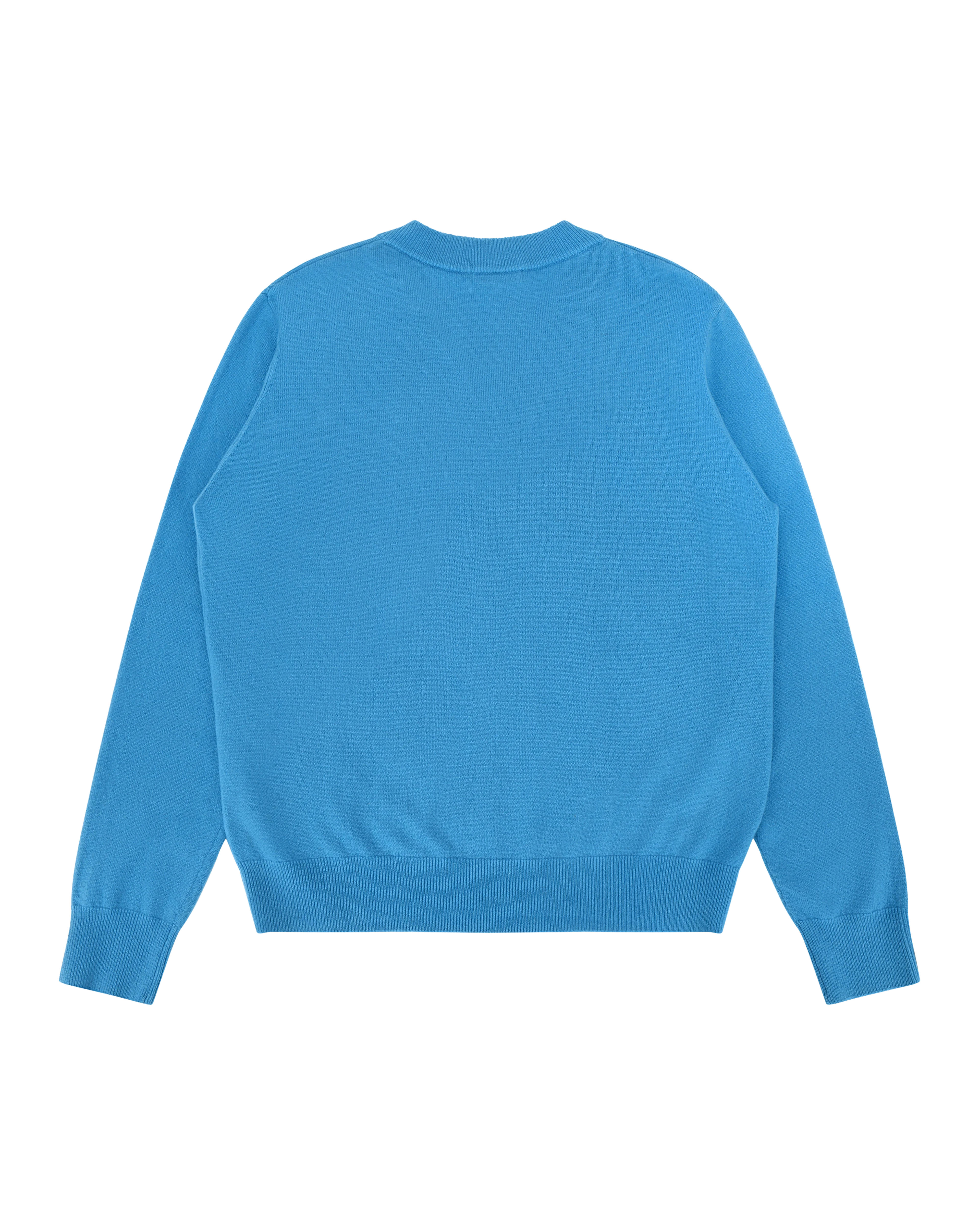Knit Cashmere V Neck Bondi Blue - Image 4
