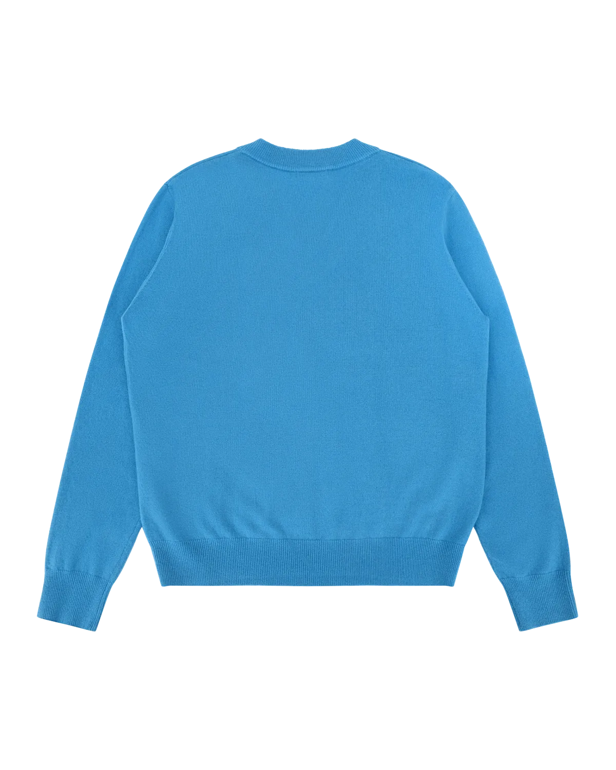 Knit Cashmere V Neck Bondi Blue - Image 4