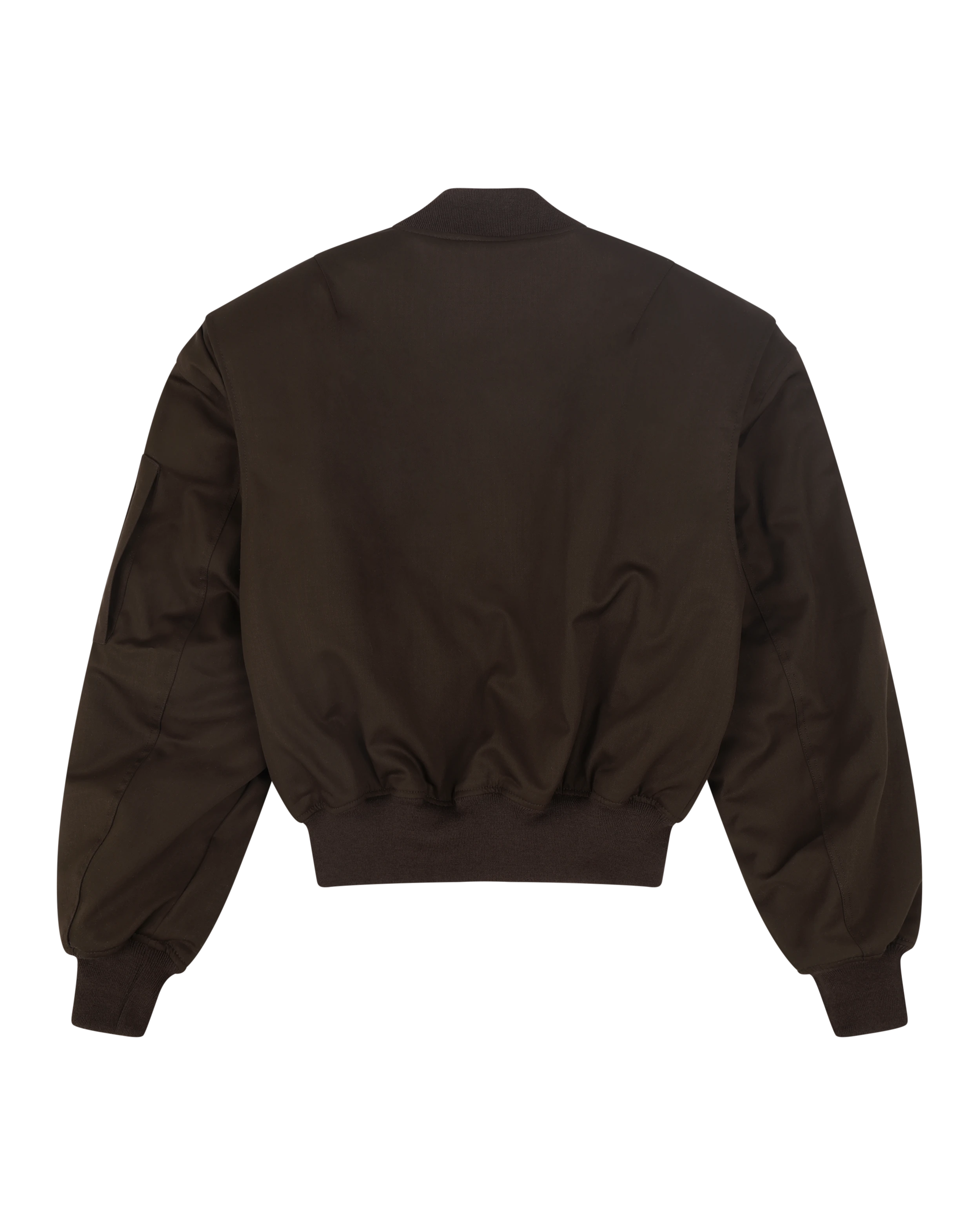 Cropped Broad Bomber Suiting Dark Brown - Image 4