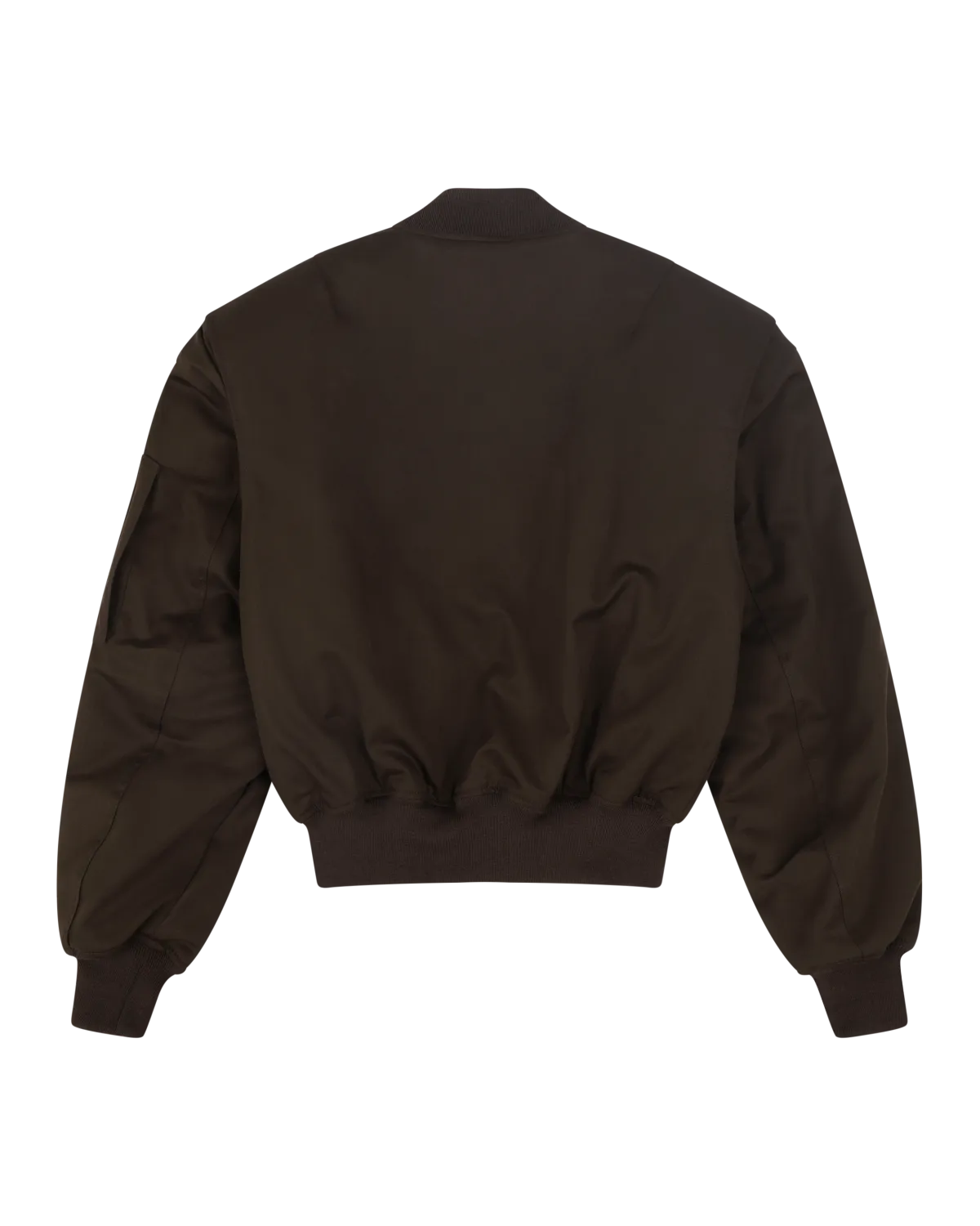 Cropped Broad Bomber Suiting Dark Brown - Image 4