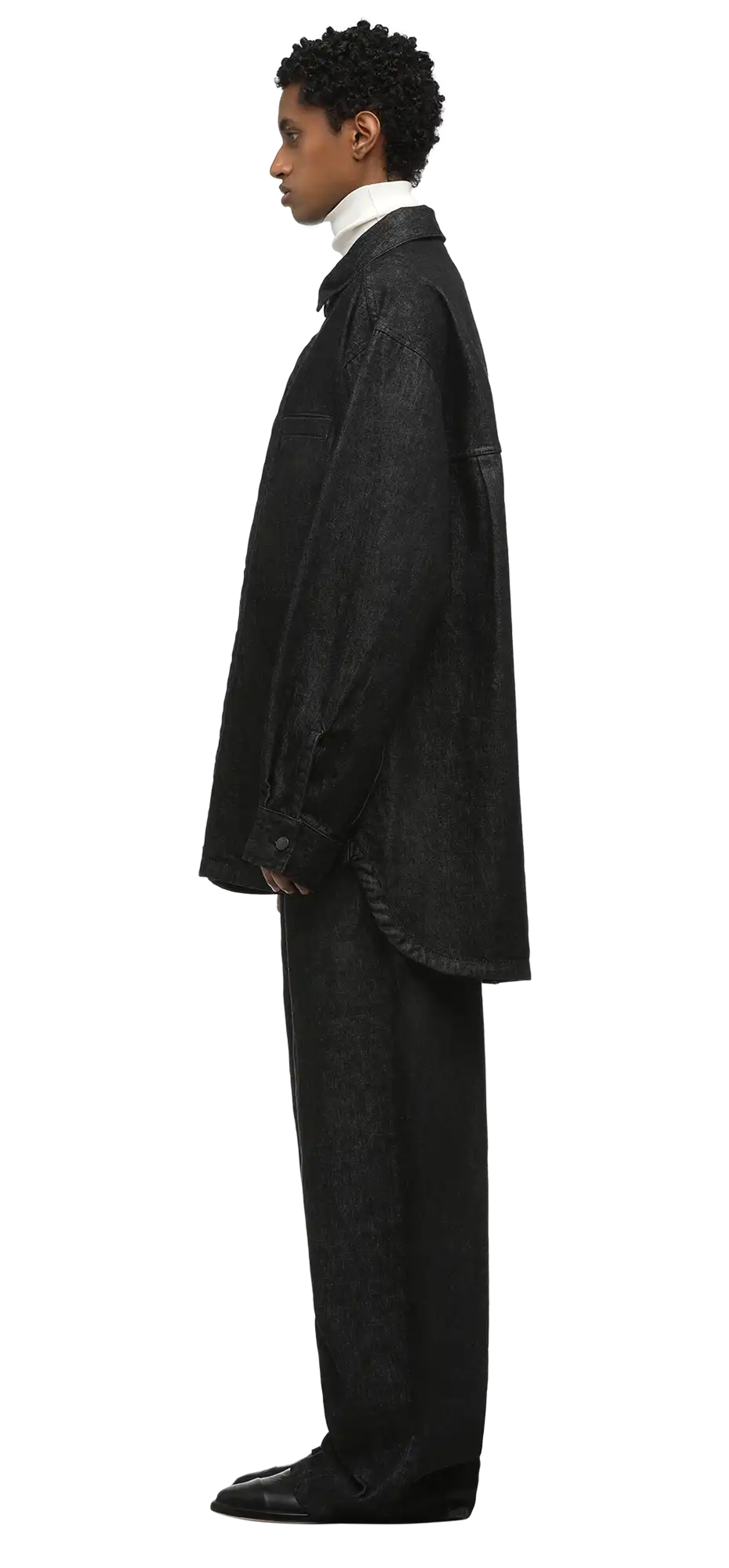 herculean-shirt-raw-black character left view