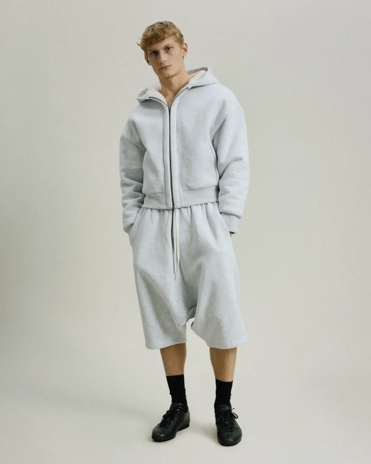 Sherpa Hood Heather Grey - Image 2