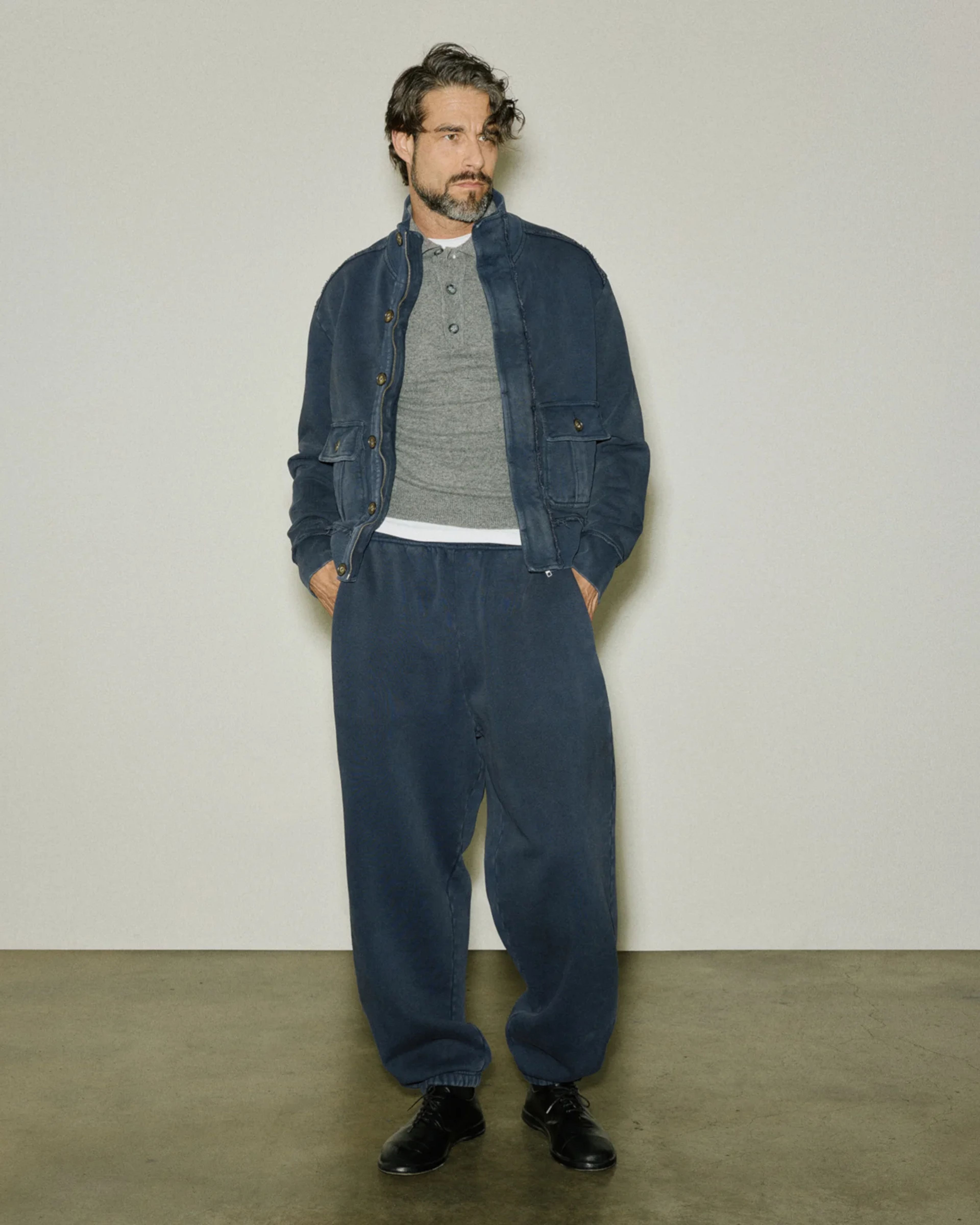 Supply track jacket salted navy
