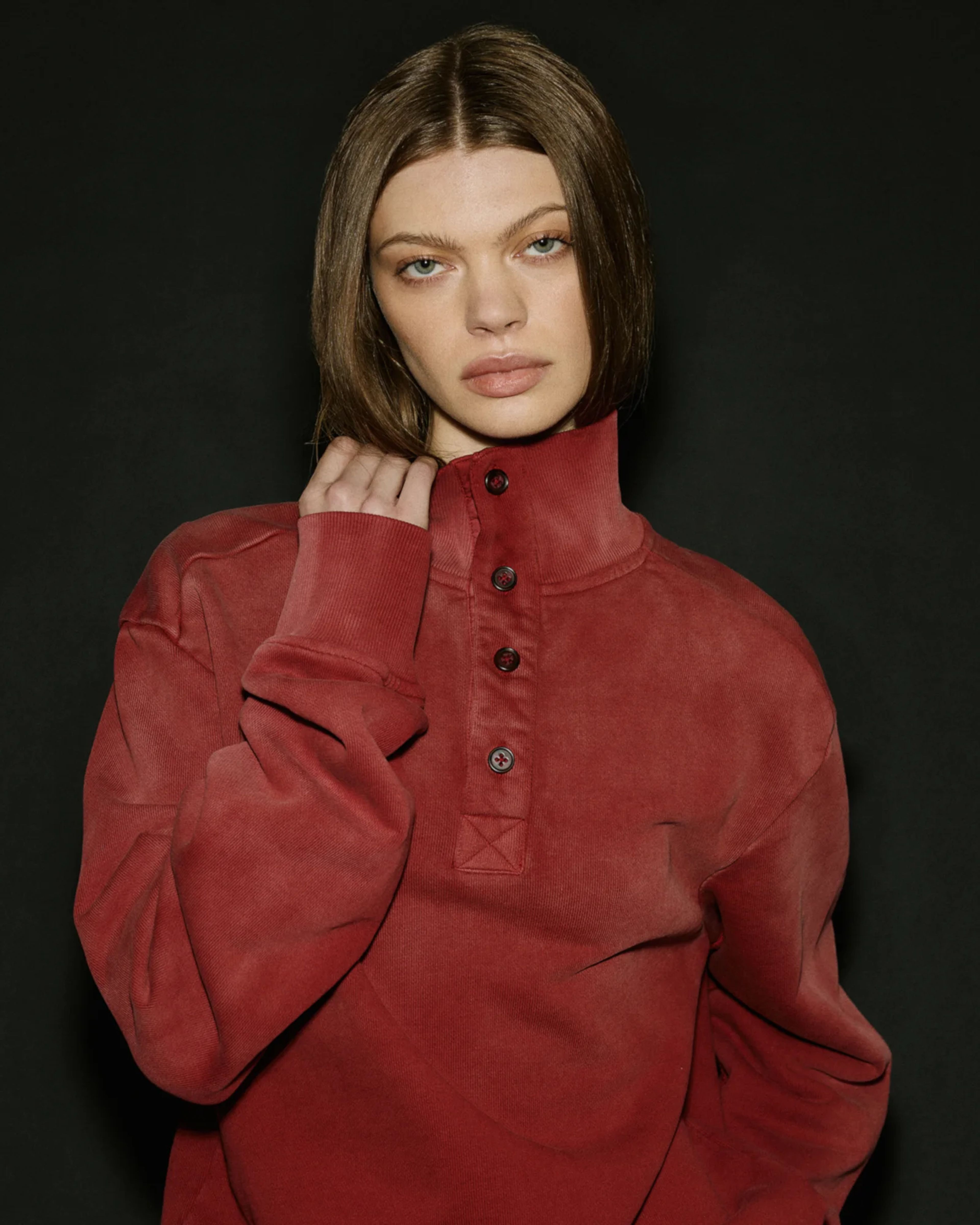 Port Pullover Red Clay - Image 1