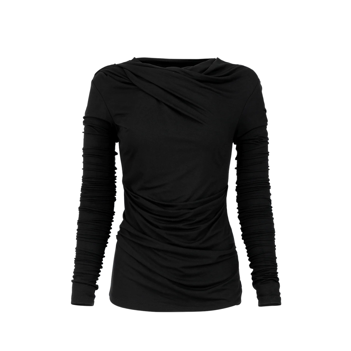 drape top black - entire studios
