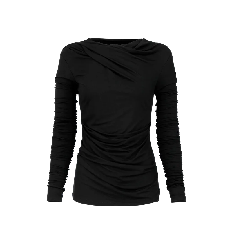 drape-top-black garment view