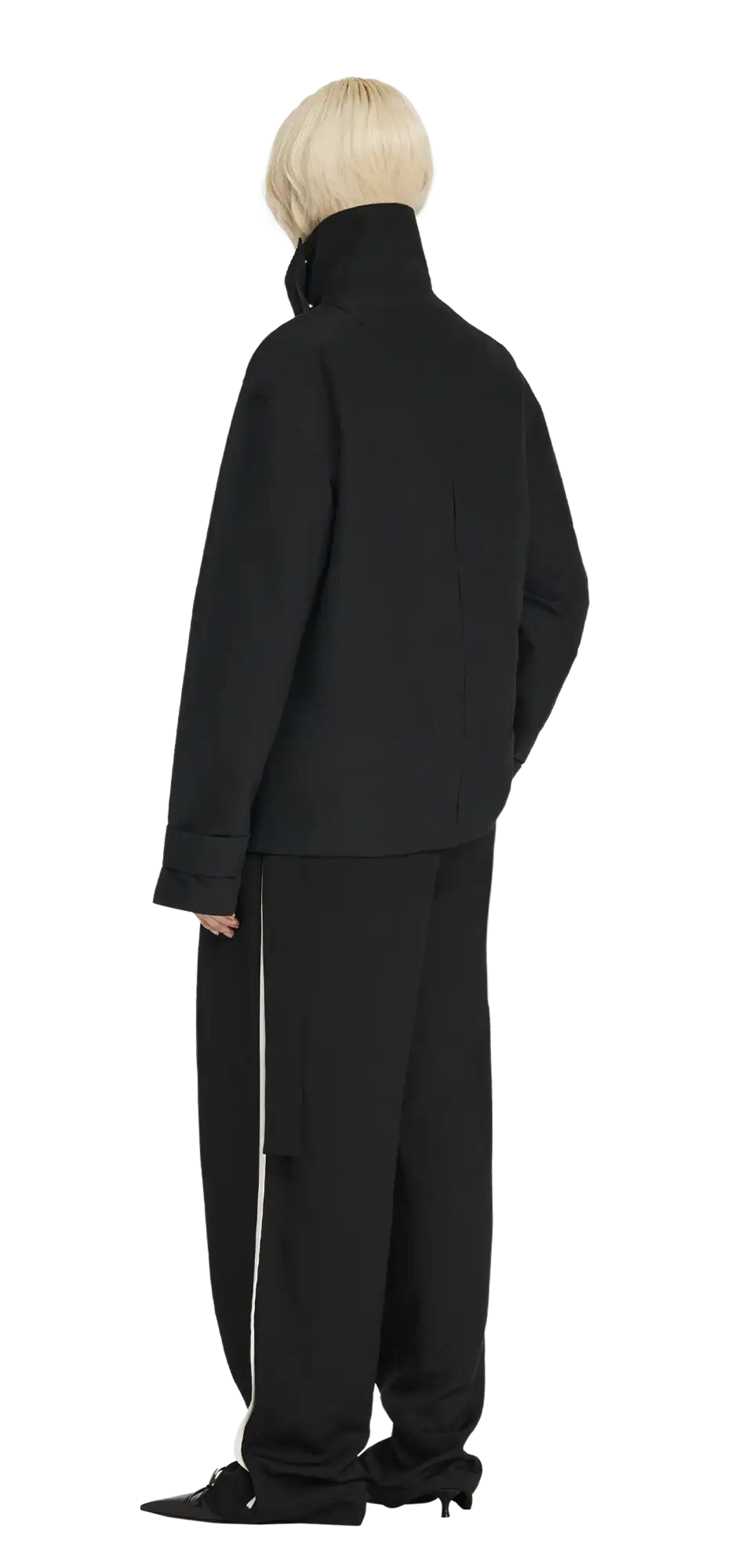 trench jacket black - entire studios