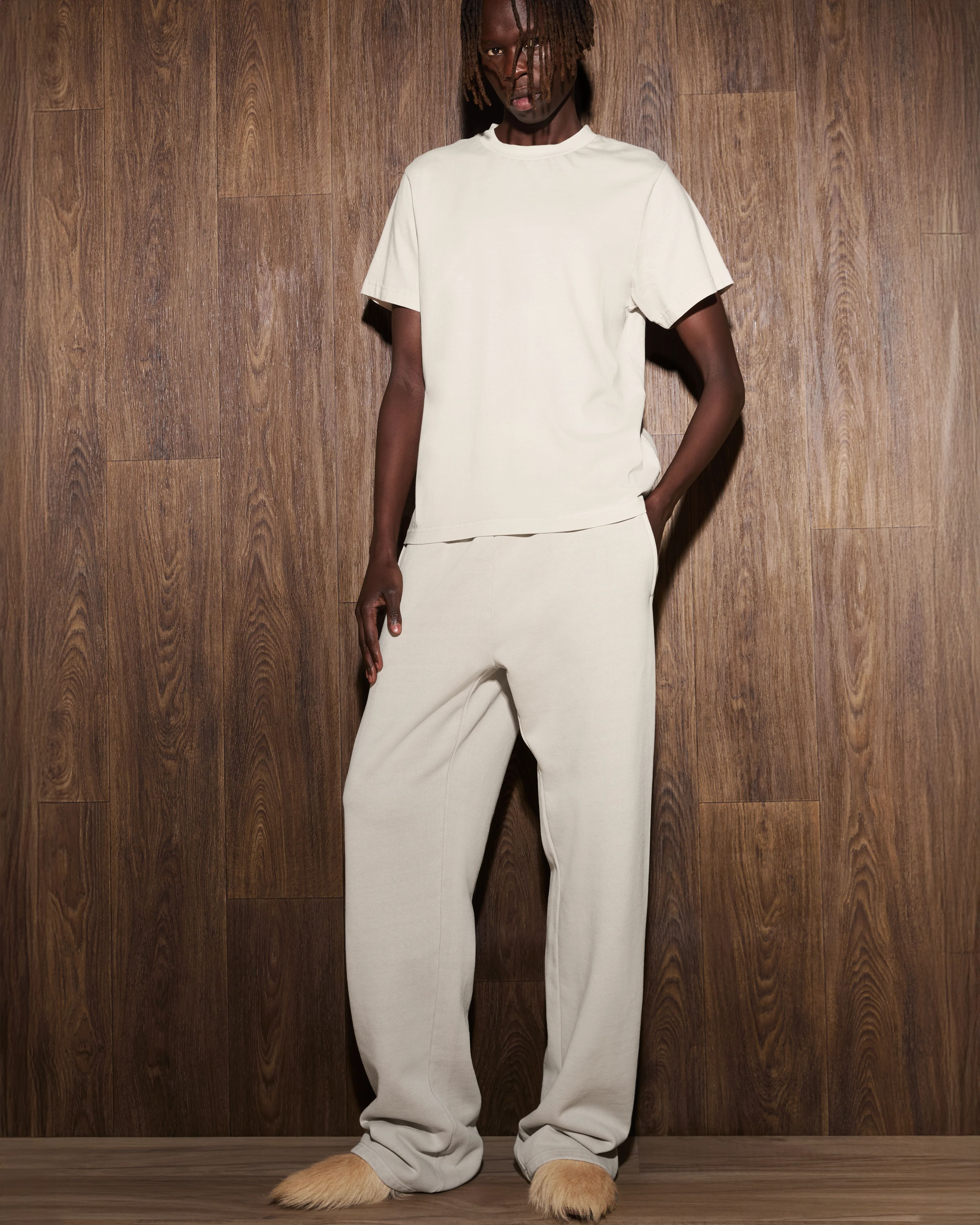 Straight Leg Sweatpant Off White - Image 1