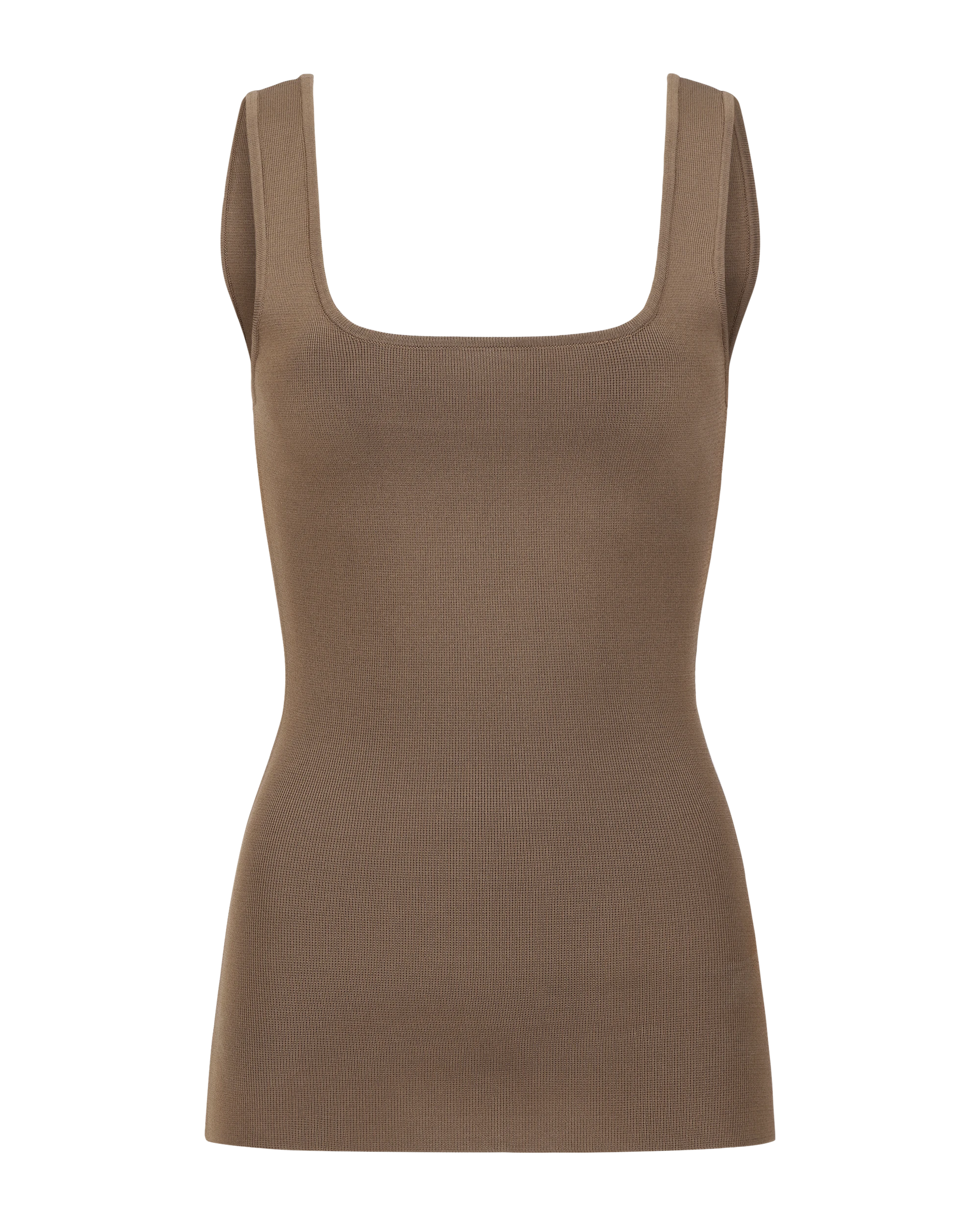 Squared Neck Top Tan - Image 3
