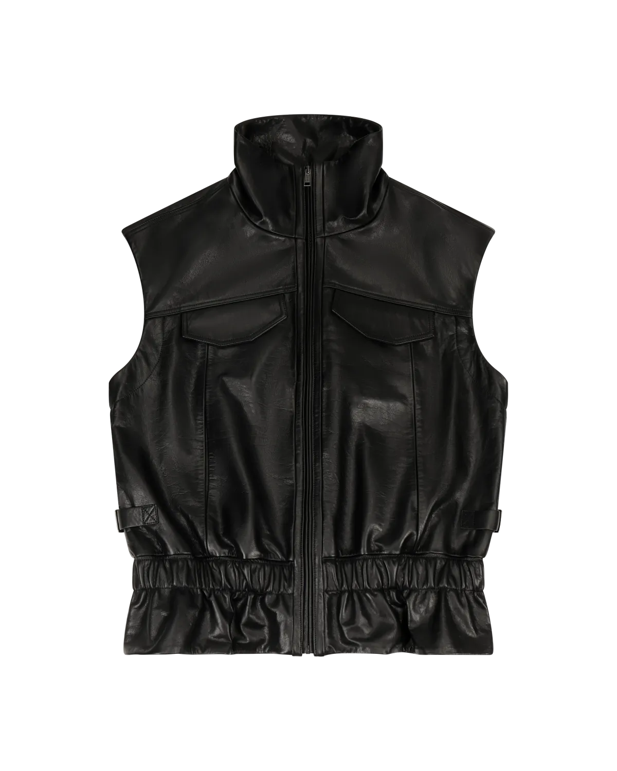 Leather Vest Black Leather - Image 5