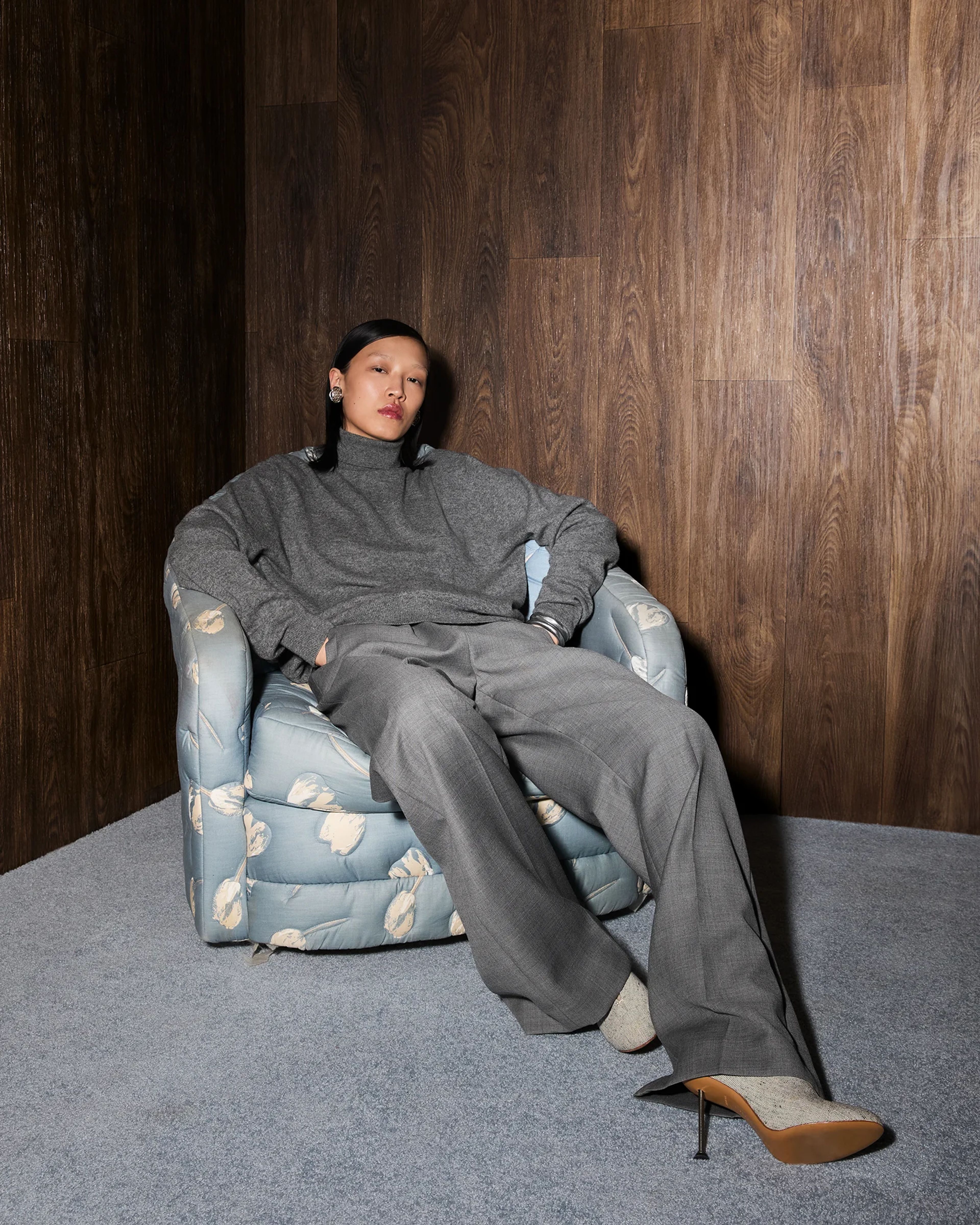 Knit Turtleneck Concrete - Image 2