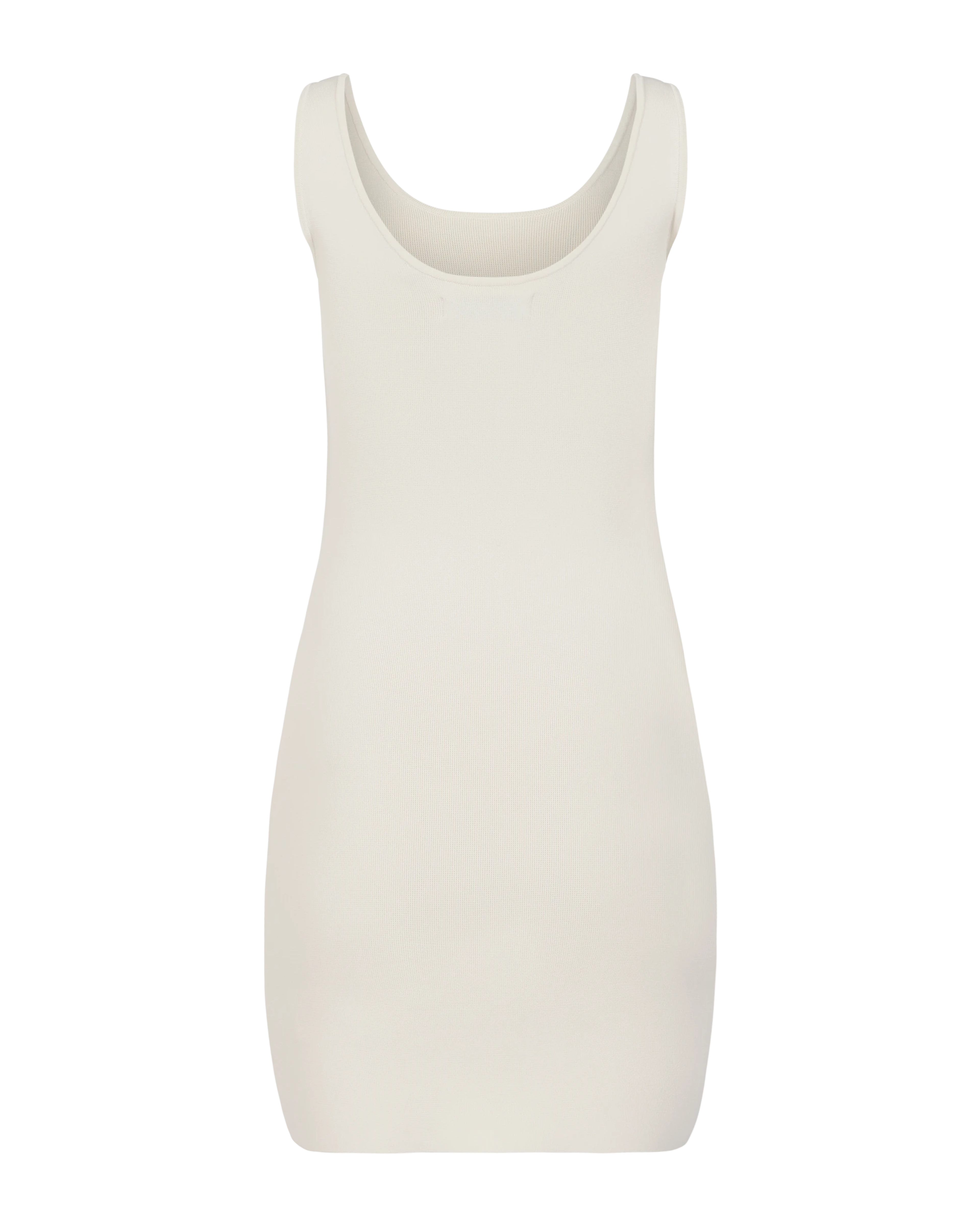 Square Neck Knit Mini Off White - Image 6